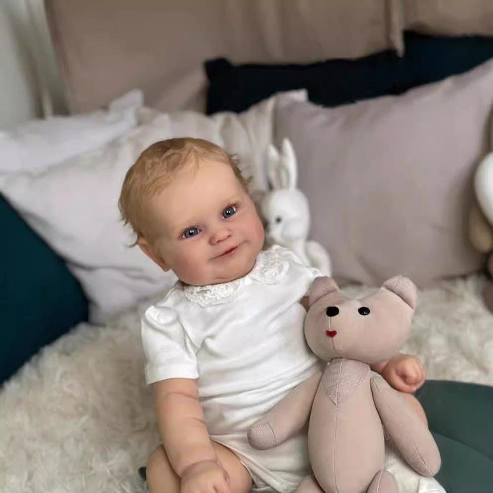 20/24inch Reborn Dolls with Cloth Body Touch Soft implanted Gold hair,  Newborn Baby Dolls Toys for Girls Reborn Dolls