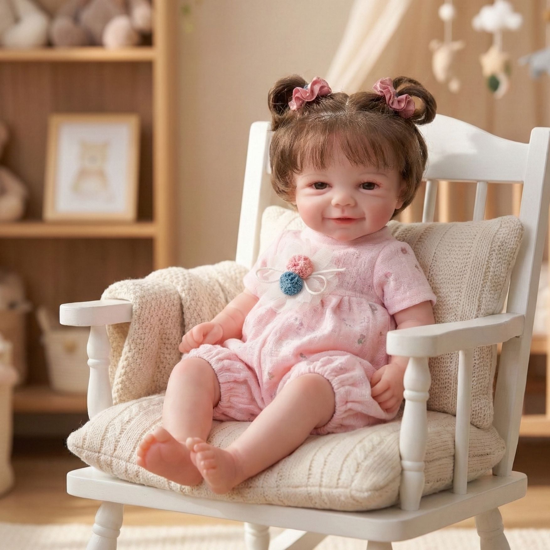 12 inch with Full Solid Silicone reborn doll simulated baby kneading realistic feel stretchable gift