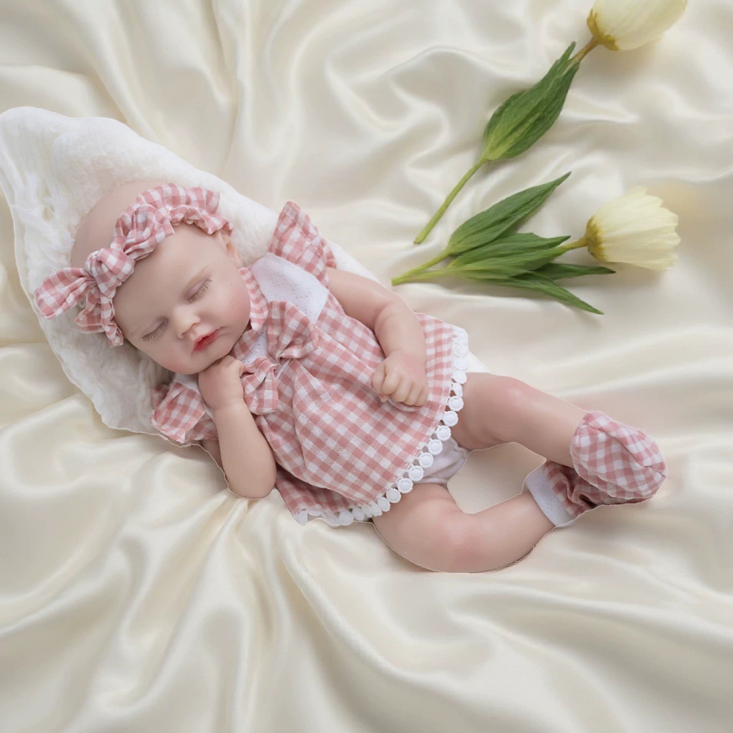 12 Inch with Full Silicone Lifelike Reborn Doll, Supports Pretend‑Play & Home Display, Flexible Gift Option for Holiday Seasons and Birthday Parties