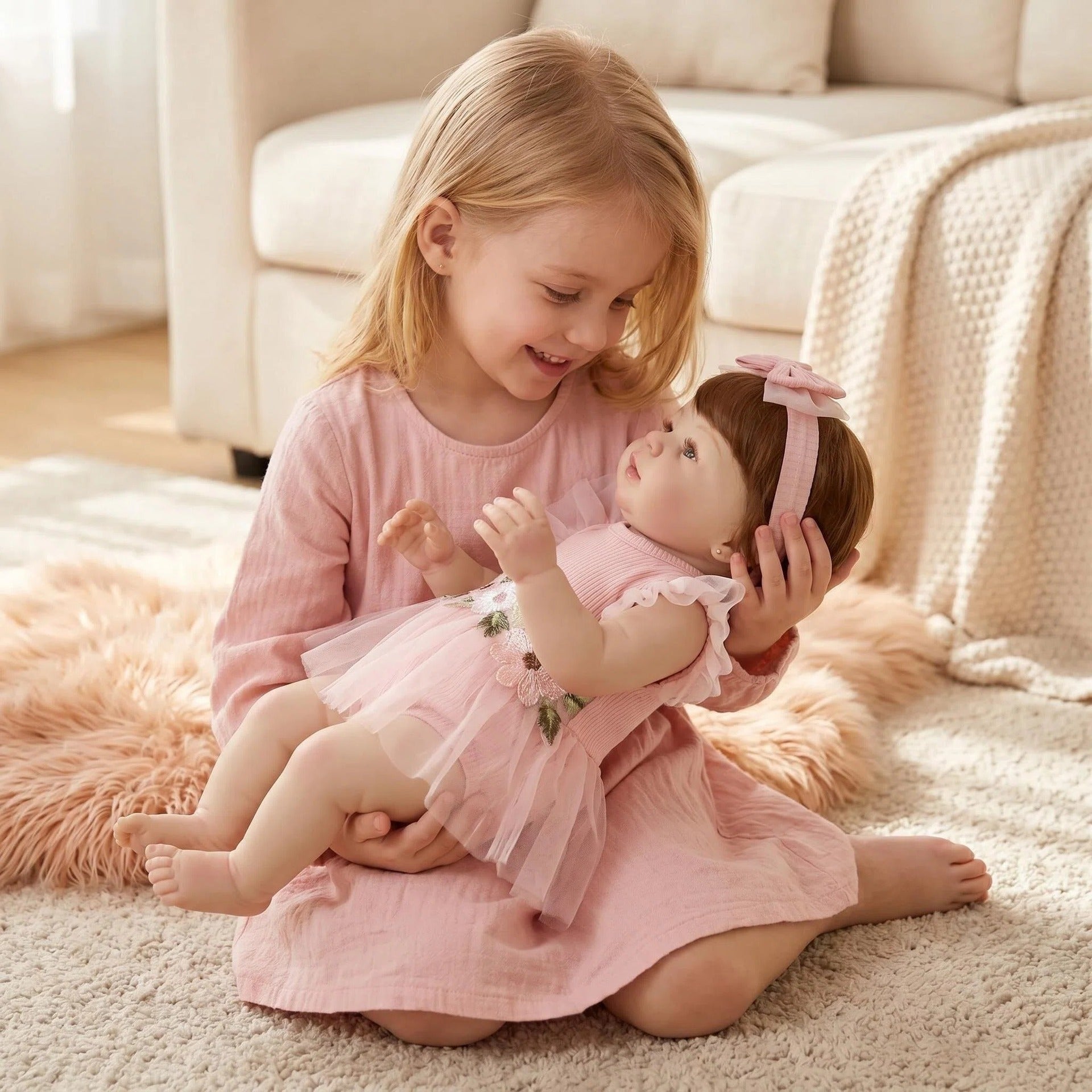19 Inch Full Vinyl Reborn Baby Doll, Lifelike Poseable Infant Doll For Kids Role Play & Adult Emotional Comfort, Premium Gift Option For Birthday Parties, Seasonal Holidays & Baby Shower Celebrations
