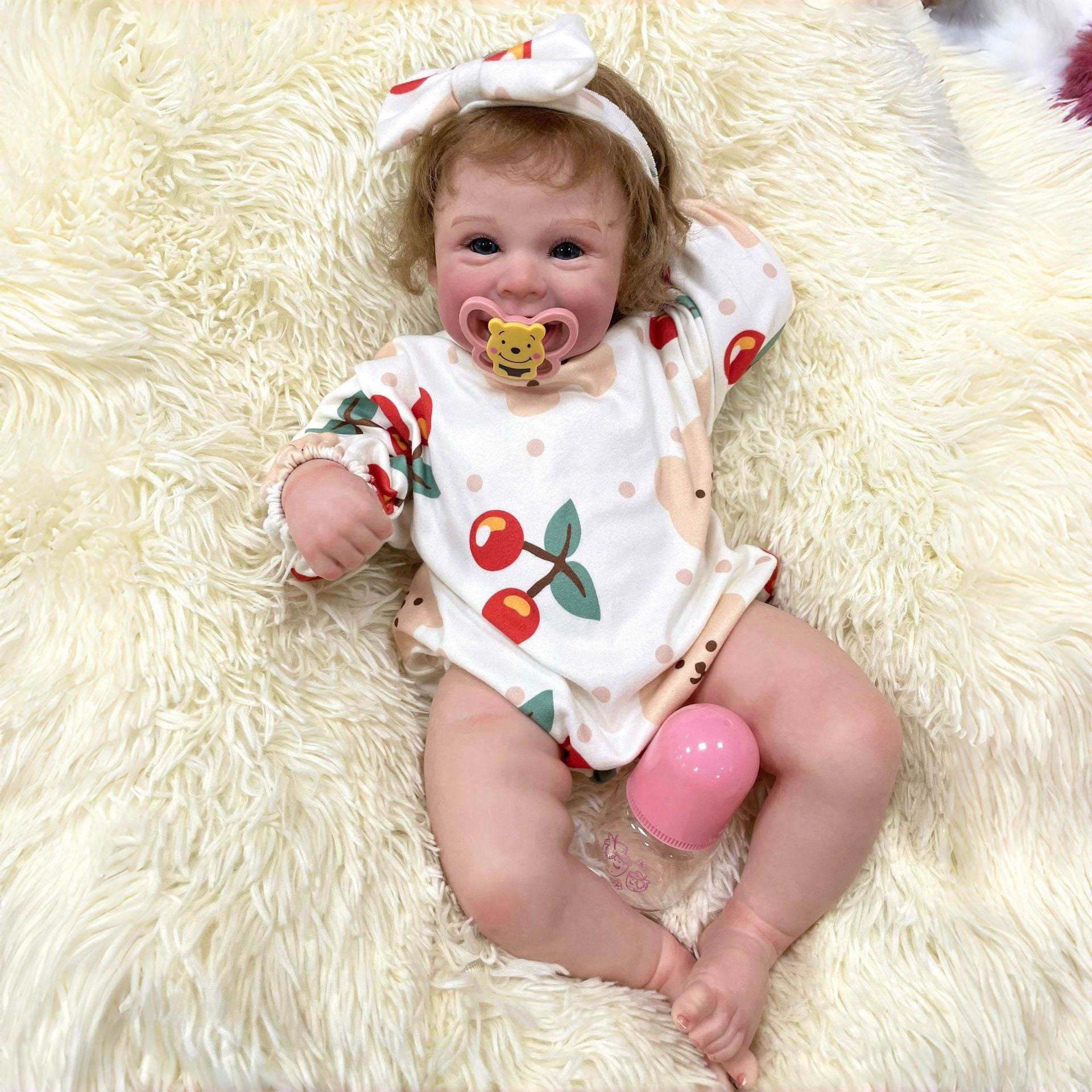 22inch Lifelike Reborn Baby Dolls with Cloth Body Kids Play Toy Gift for Girls