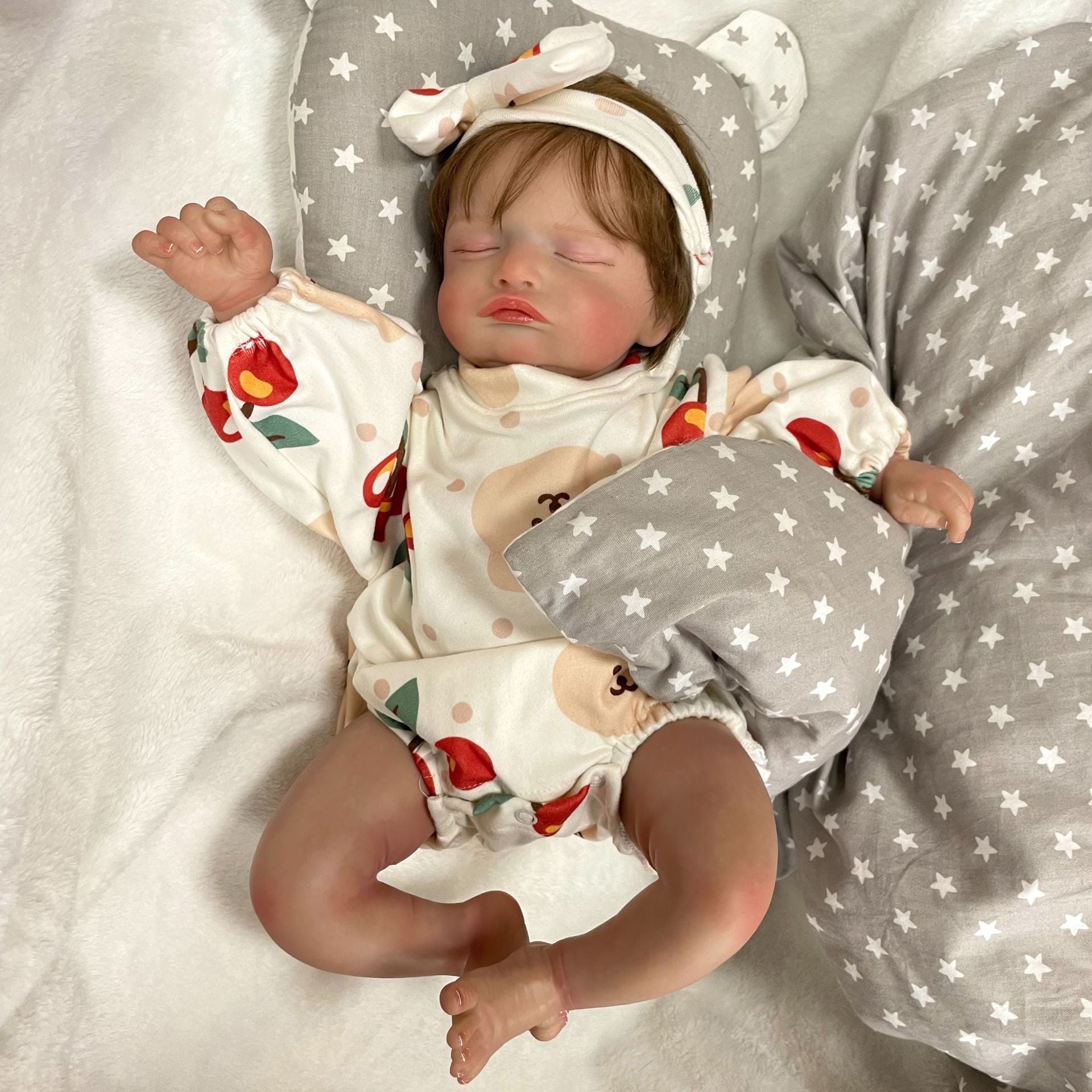 19inch Handmade Reborn Dolls with Cloth Body Realistic Children Play Toy for Little Girls