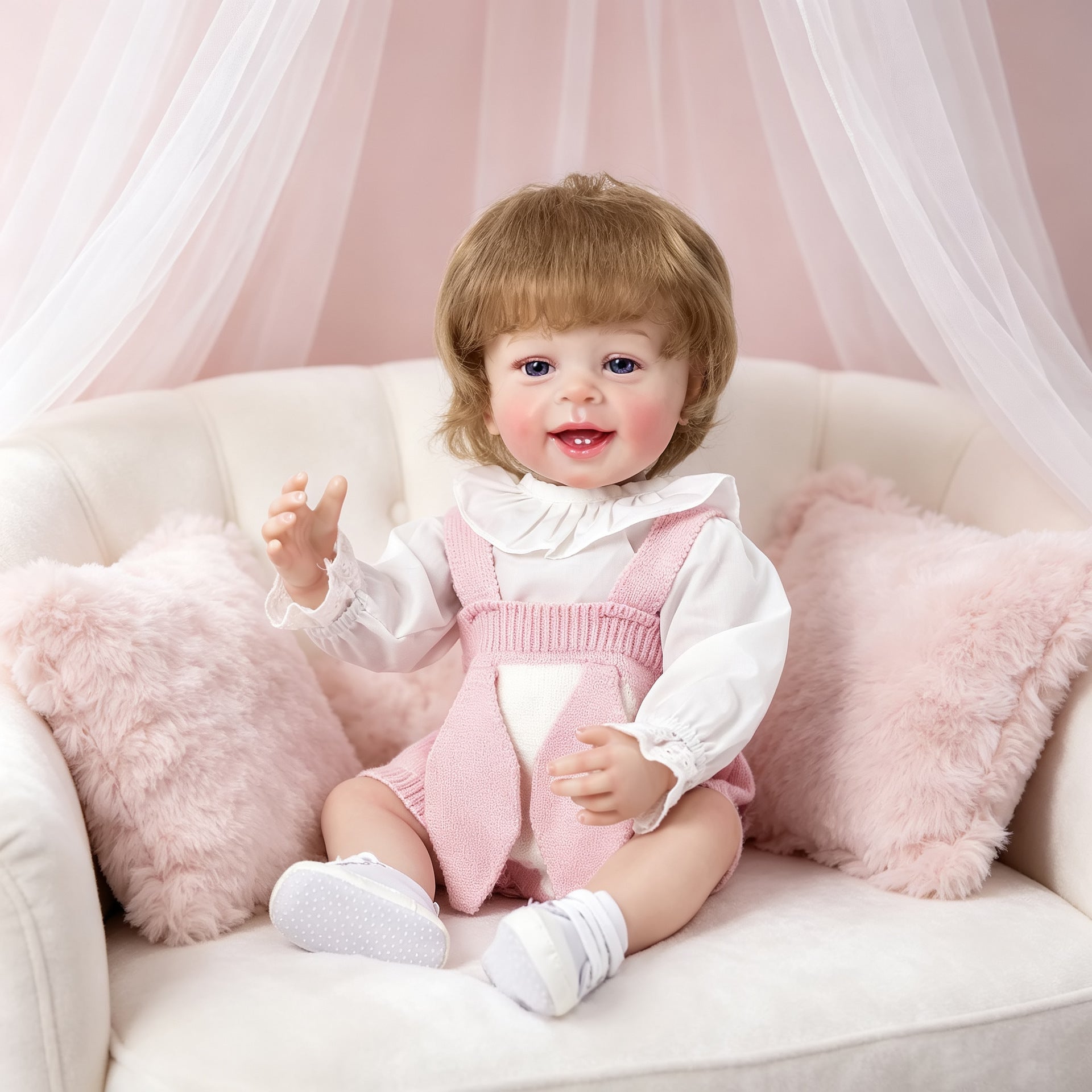 22 Inch with Full Vinyl Lifelike Reborn Doll, Heartfelt Companion Item, Go‑to Gift Choice for Holiday Seasons and Birthdays