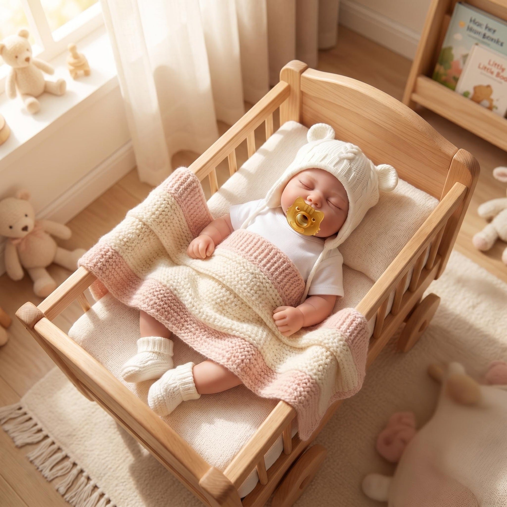 Lovely Holiday Gift--20 inch with Full Silicone Sleeping Baby, Perfect Birthday Gift for Kids