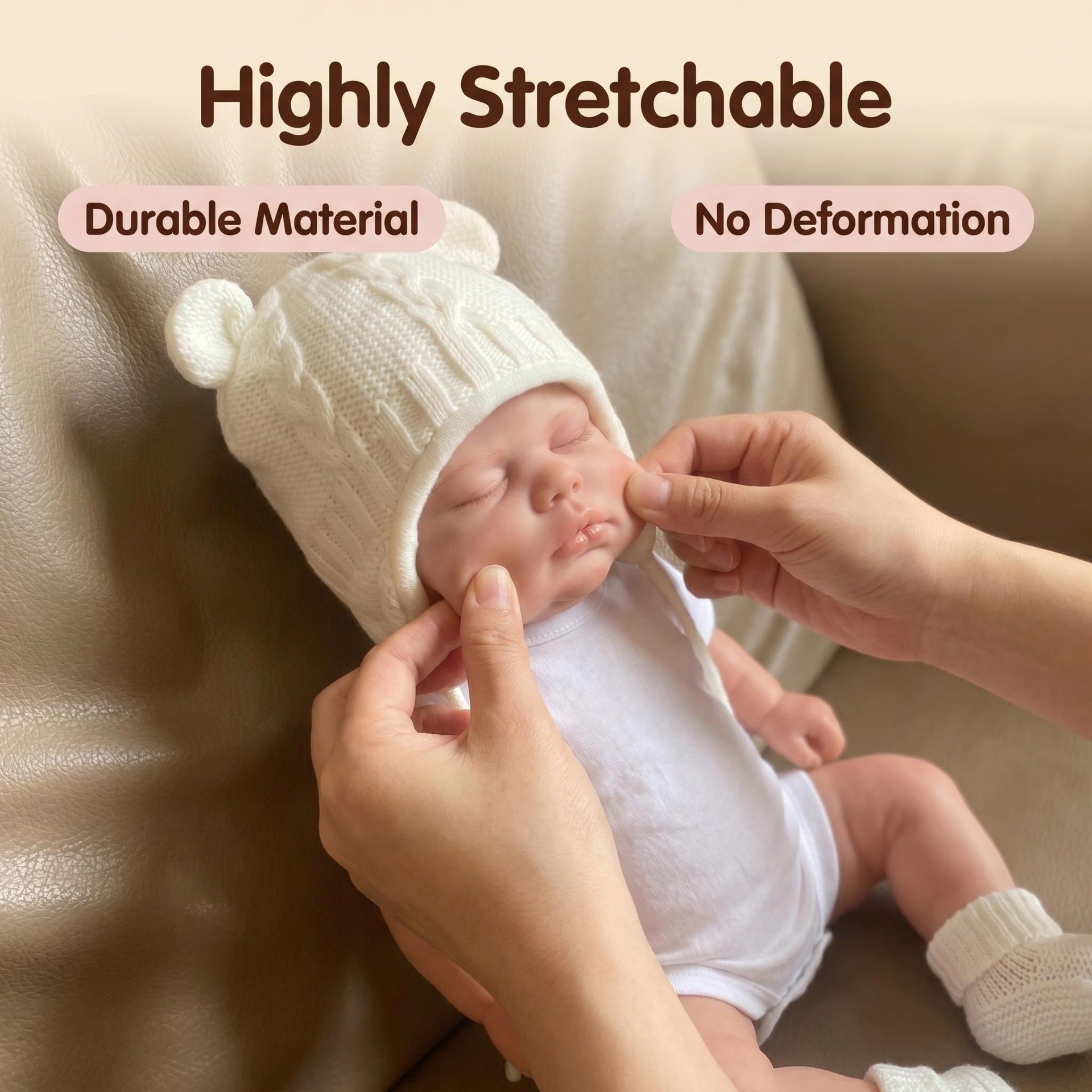 Lovely Holiday Gift--20 inch with Full Silicone Sleeping Baby, Perfect Birthday Gift for Kids
