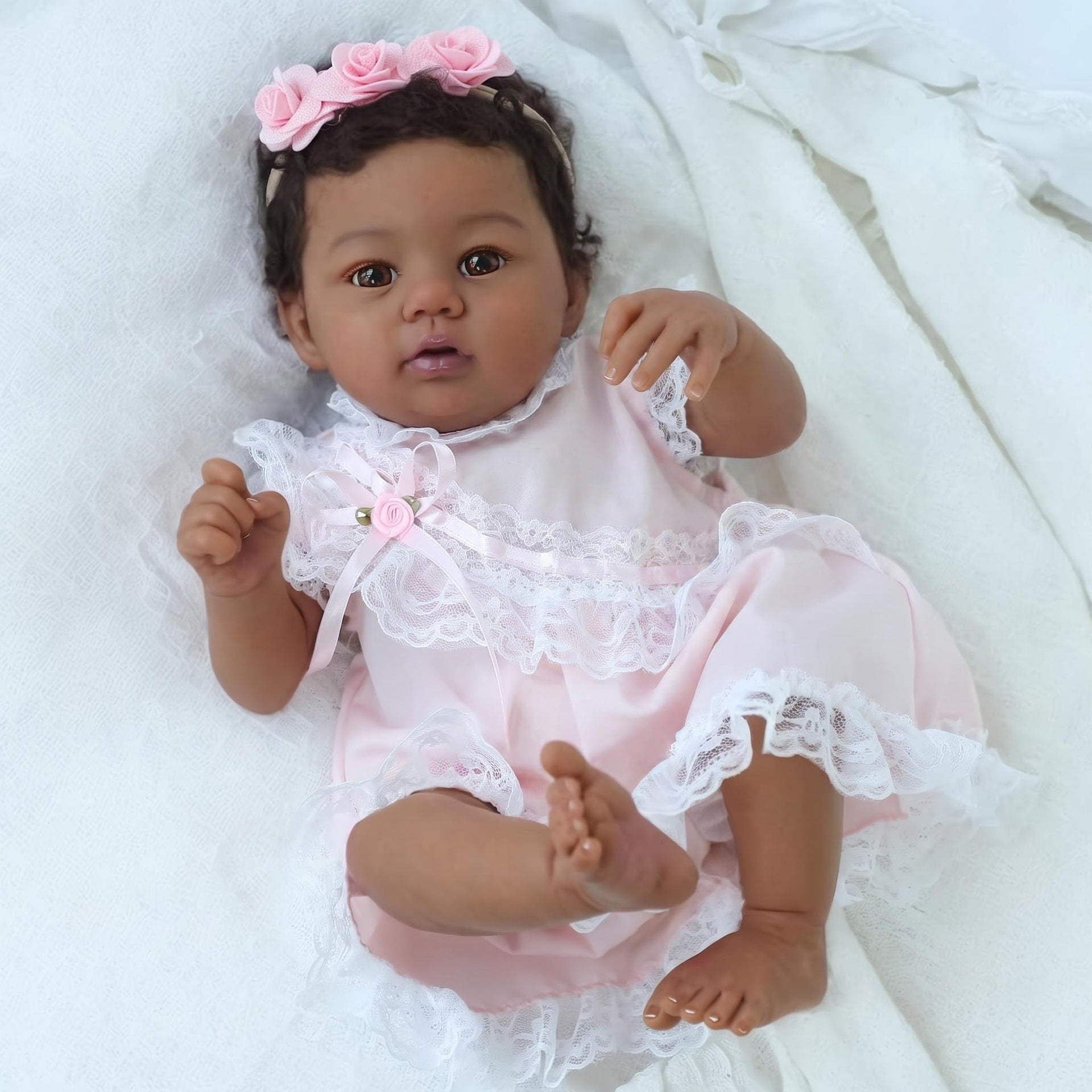 Gentle Bedtime Companion 19 Inch with Cloth Body Reborn Doll, Ideal Gift for Birthdays & Holiday Vacations
