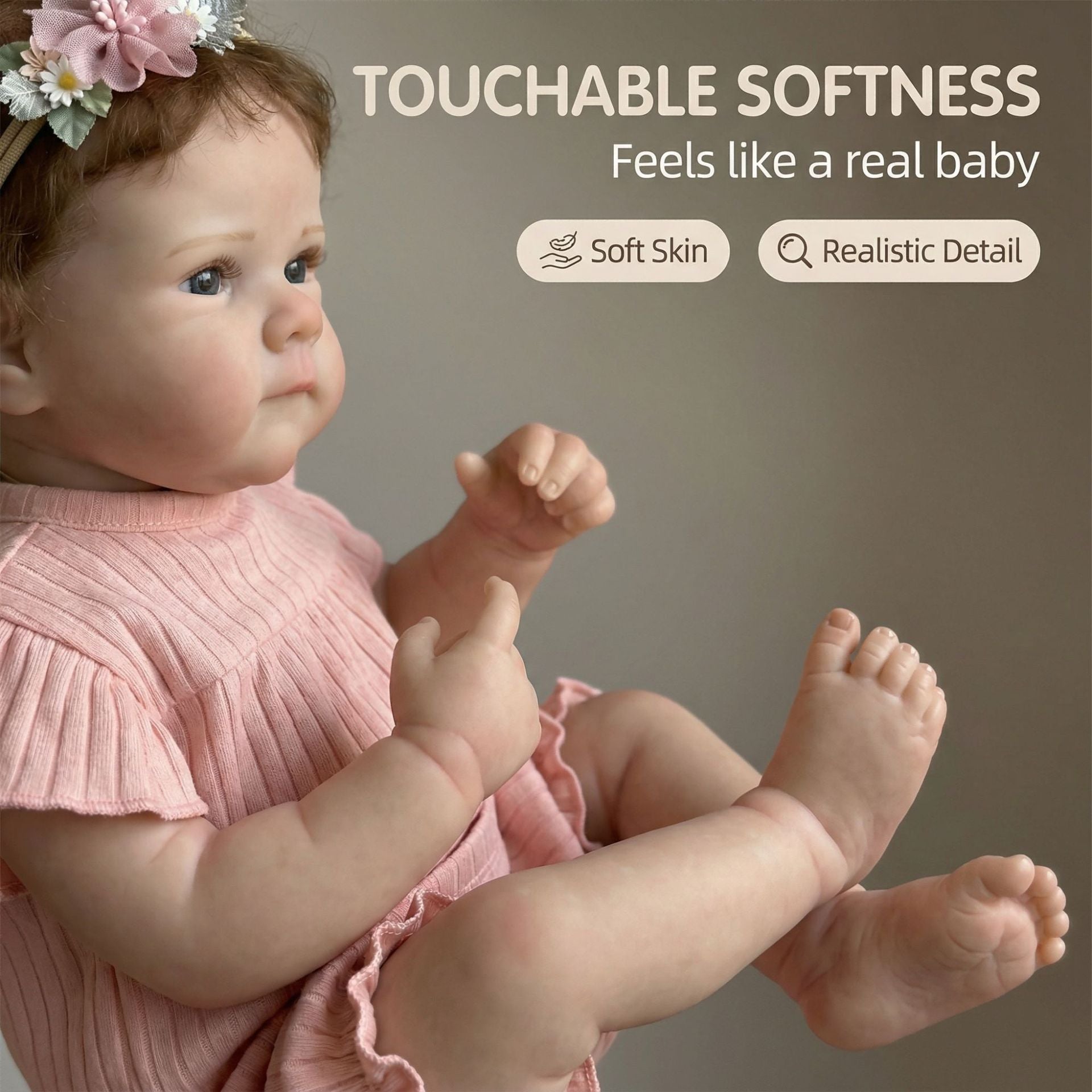 45cm Reborn Baby Doll Bettie Soft Silicone Vinyl Toy Lifelike Baby Doll Christmas Gift for Grils