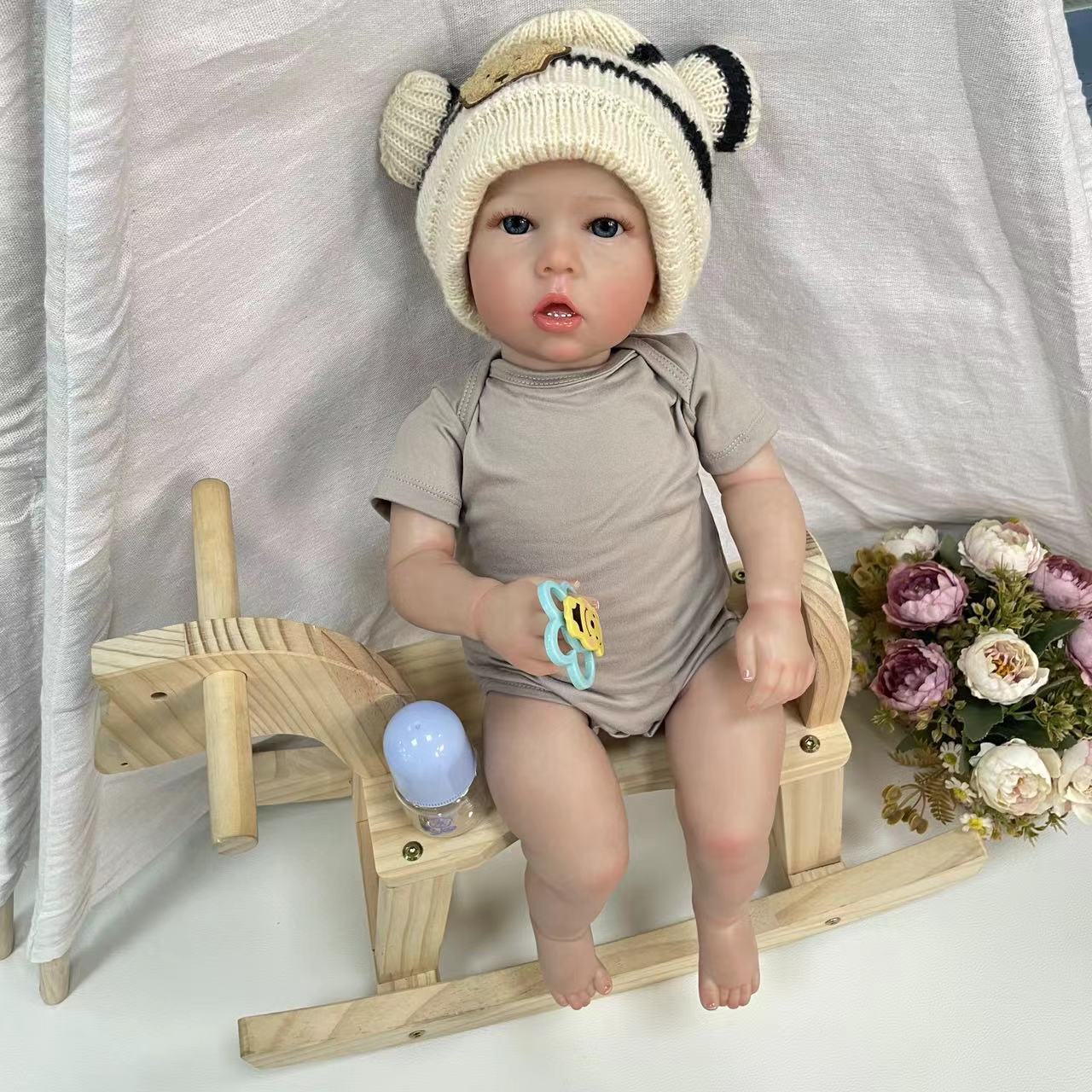 23Inch Realistic Reborn Dolls Lifelike with Cloth Body Gifts for girl