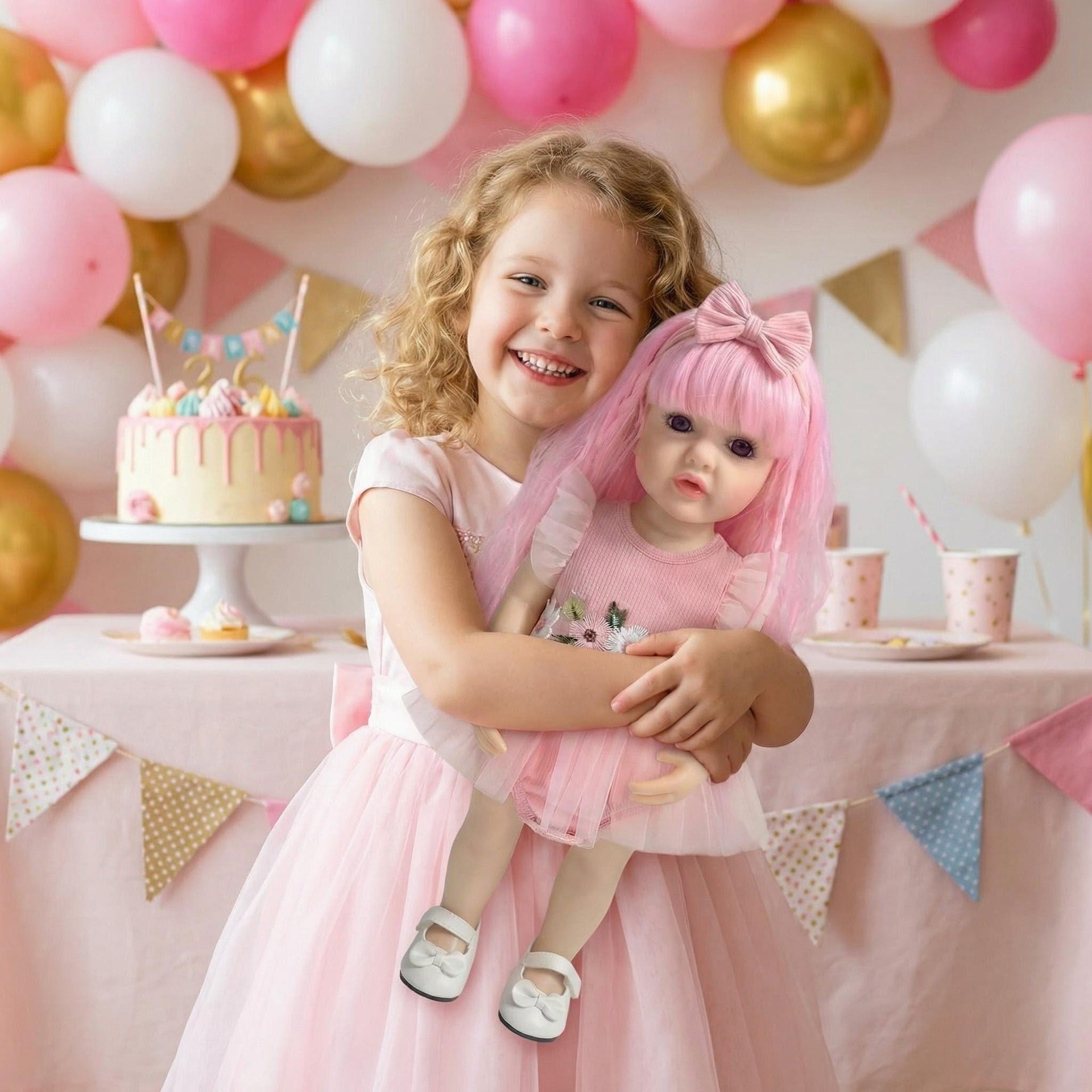 22 inch knitted pink jumpsuit Betty reborn doll