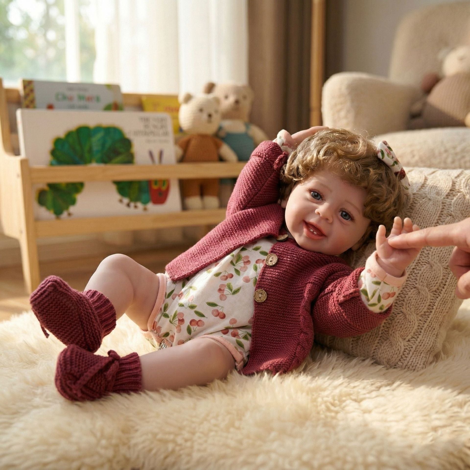 22 inch New Reborn Doll with Full Vinyl Body simulated toy doll doll gift gift baby