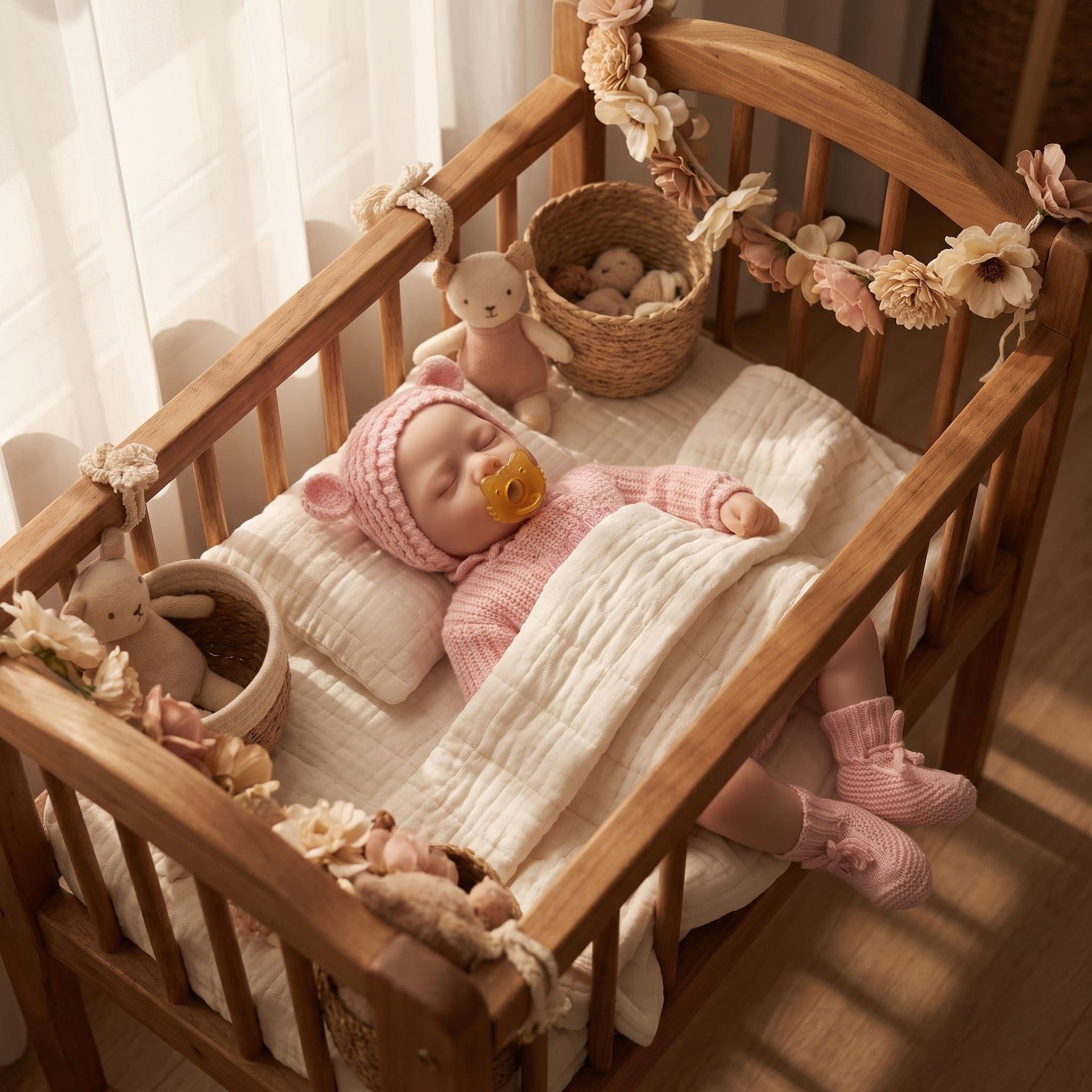 18 Inch Full Silicone Sleeping Doll, Easy‑to‑Clean Waterproof Body, Ideal Keepsake for Birthday and Holiday Gift Giving