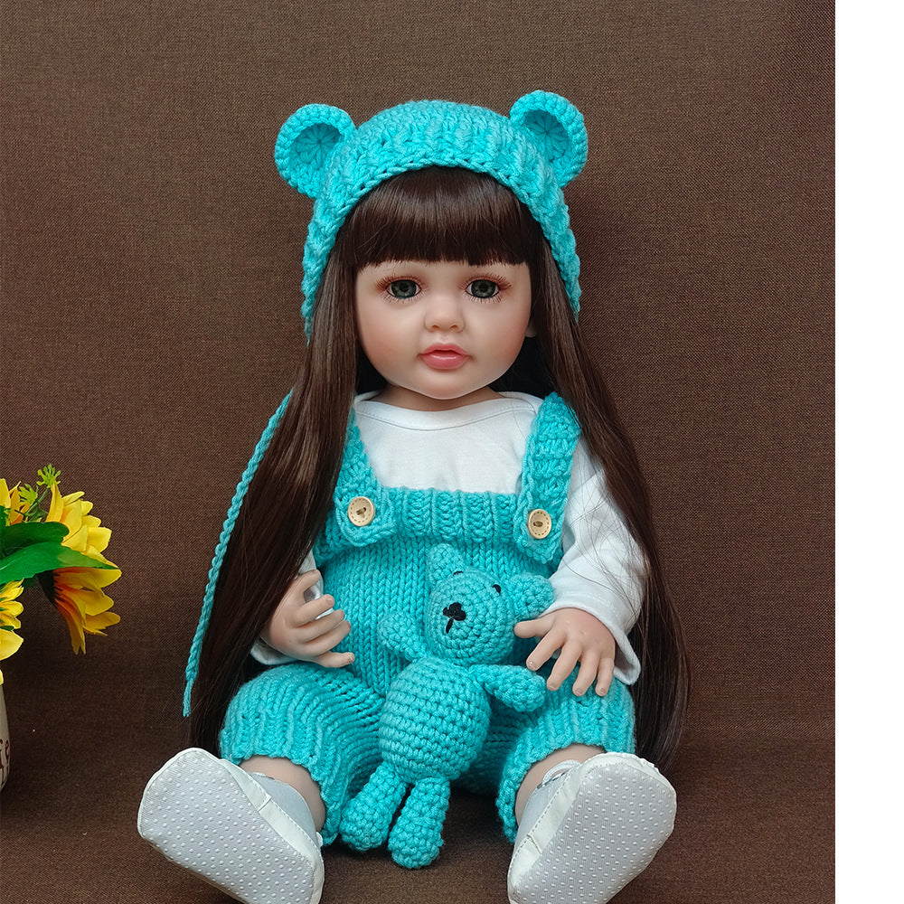 22 Inch with Full Vinyl Sound‑Sensor Reborn Doll, Engaging Companion Play Toy, Perfect Present for Kids & Adult Collectors on Special Days