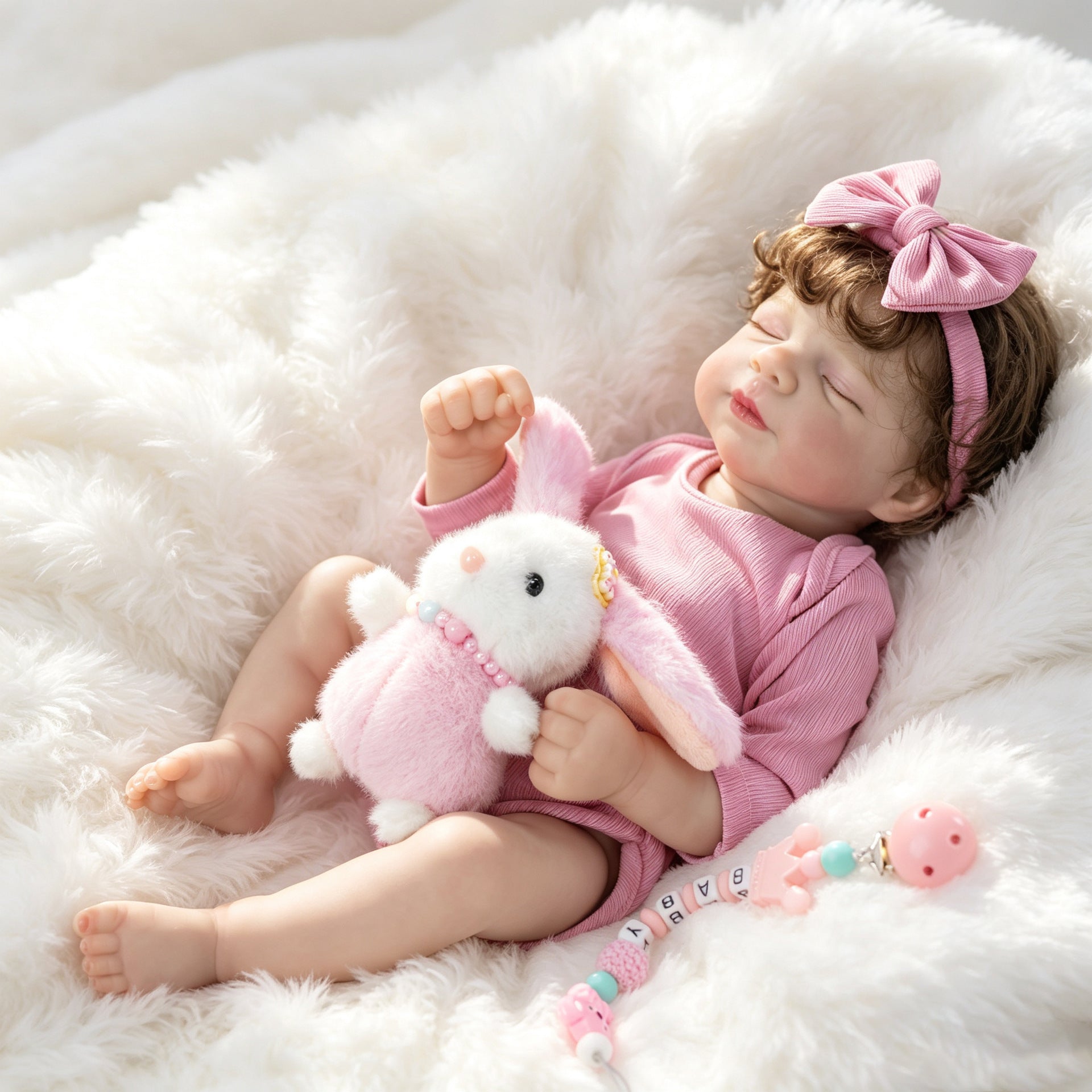 18 Inch Full Vinyl Body Reborn Companion Doll, For Home Display & Interactive Play, Special Memento for Holiday Celebrations and Birthdays