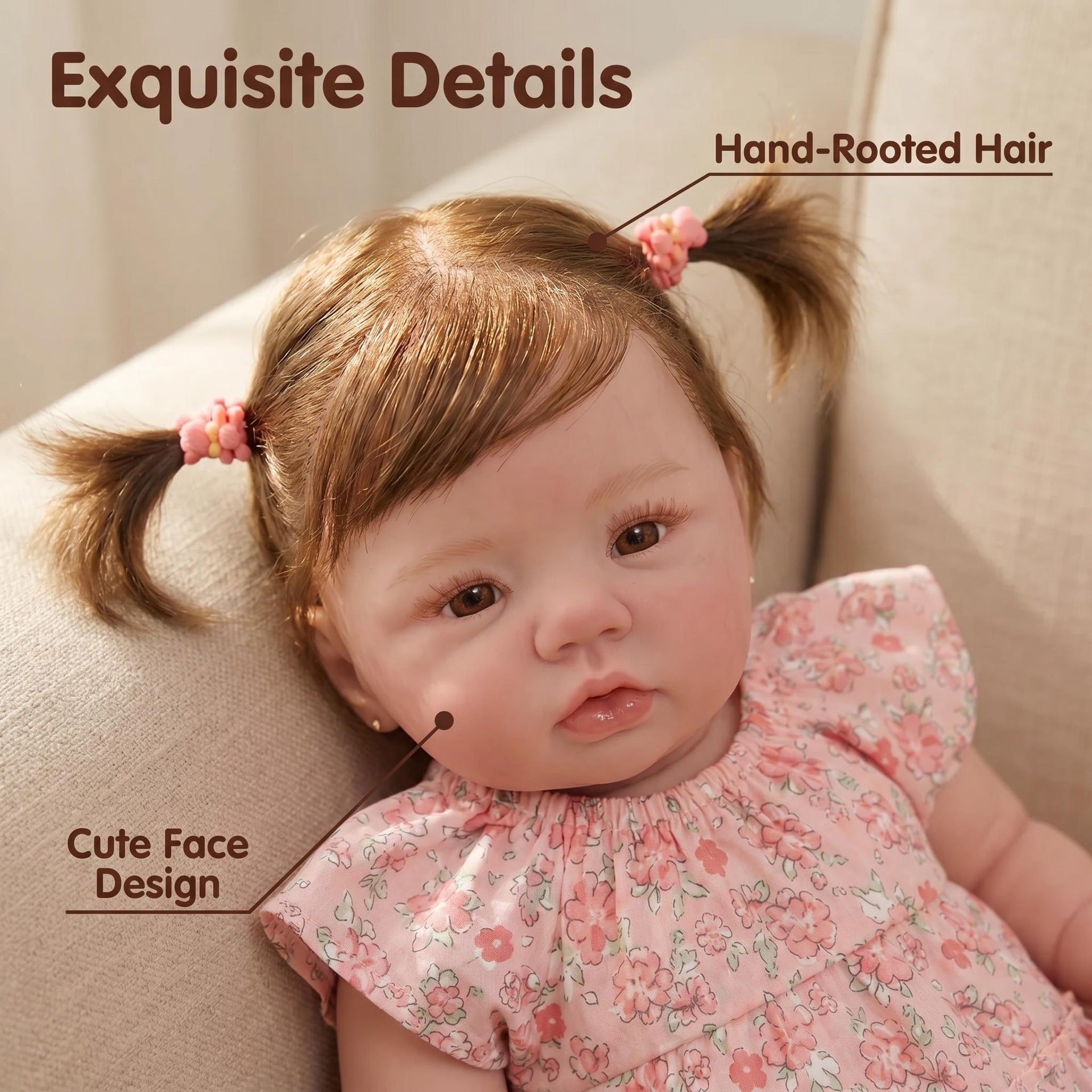 19 inch with full vinyl reborn doll, serves as immersive pretend play toy for little girls and emotional comfort companion for adult hobbyists, great birthday and holiday gift option