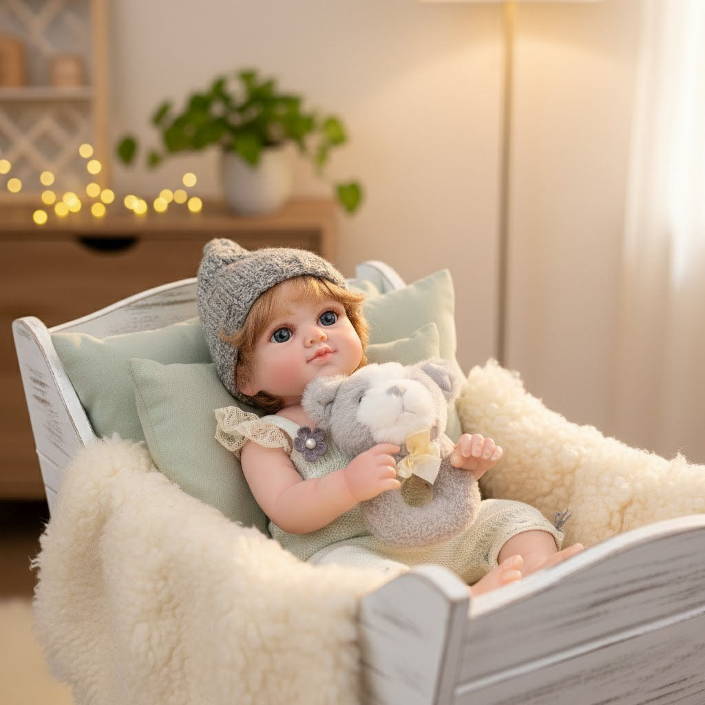 20-Inch Realistic Reborn Baby Doll - 50cm Full Body Soft Vinyl Newborn with Artisan Hand-Painting & Rooted Hair