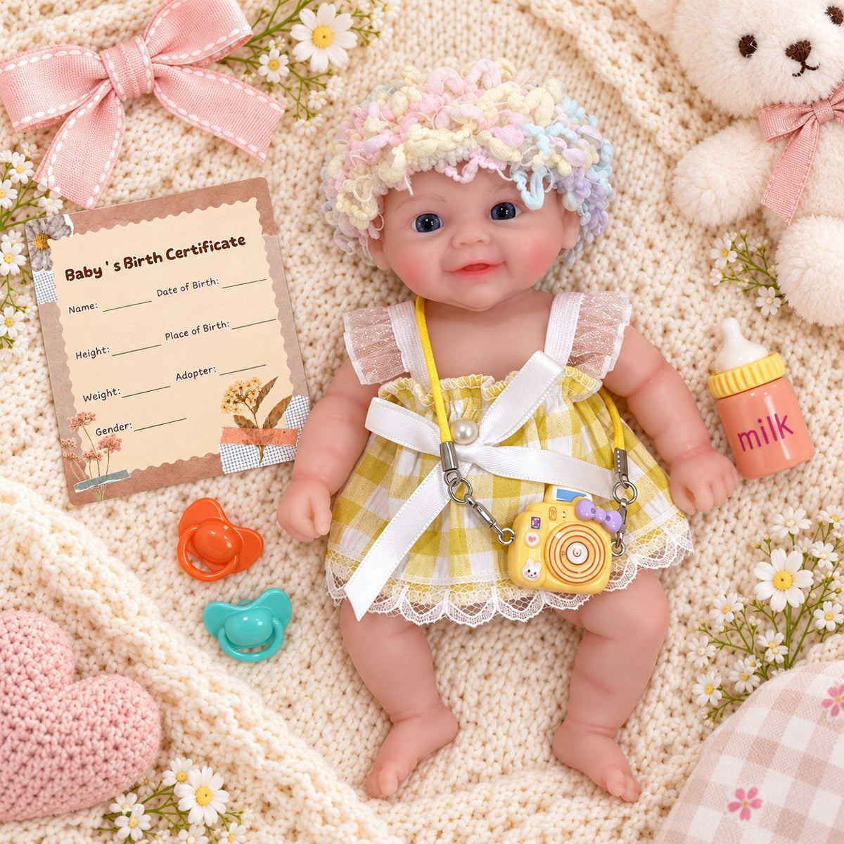 6 inch silicone reborn doll, available in various styles – a perfect seasonal gift for children