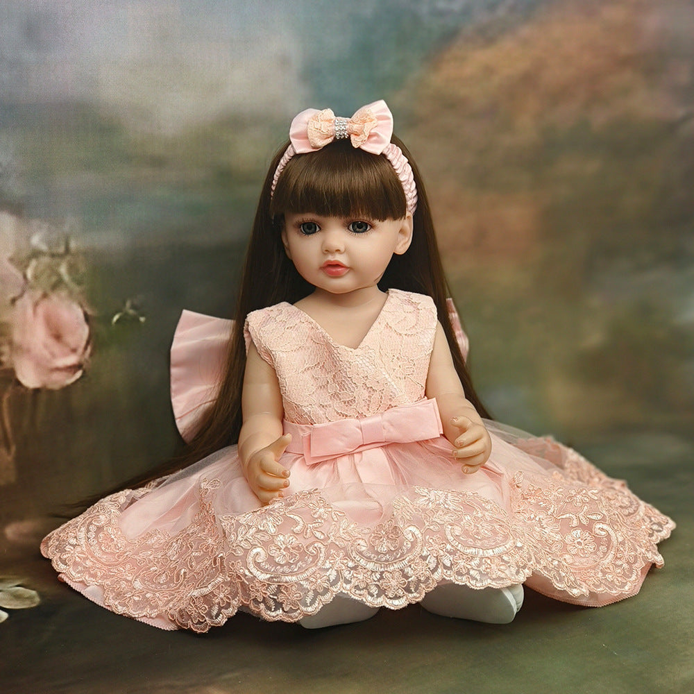 22 Inch with Full Vinyl Sound‑Sensor Reborn Doll, Engaging Companion Play Toy, Perfect Present for Kids & Adult Collectors on Special Days
