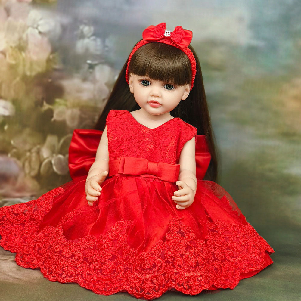 22 Inch with Full Vinyl Sound‑Sensor Reborn Doll, Engaging Companion Play Toy, Perfect Present for Kids & Adult Collectors on Special Days