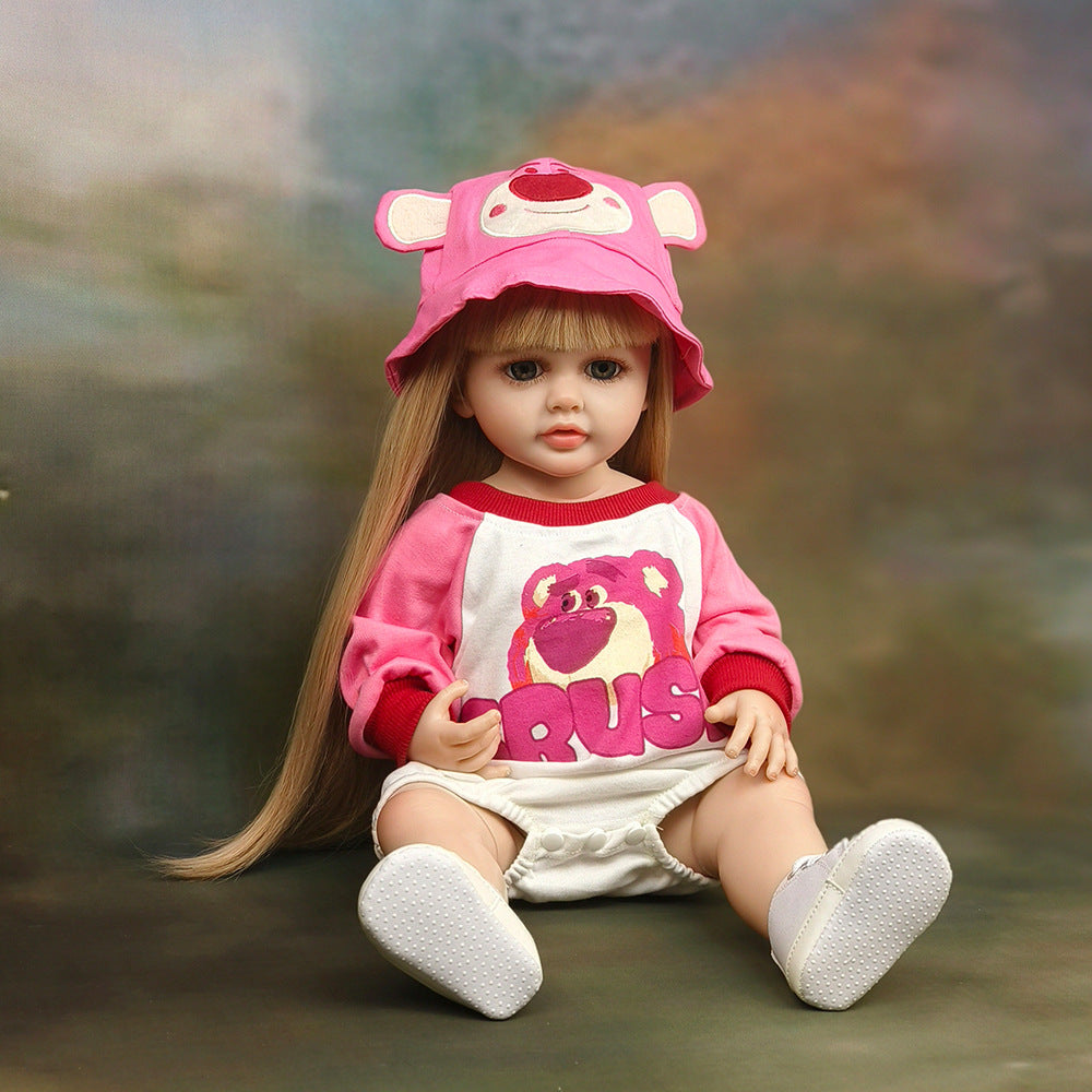 22 Inch with Full Vinyl Sound‑Sensor Reborn Doll, Engaging Companion Play Toy, Perfect Present for Kids & Adult Collectors on Special Days