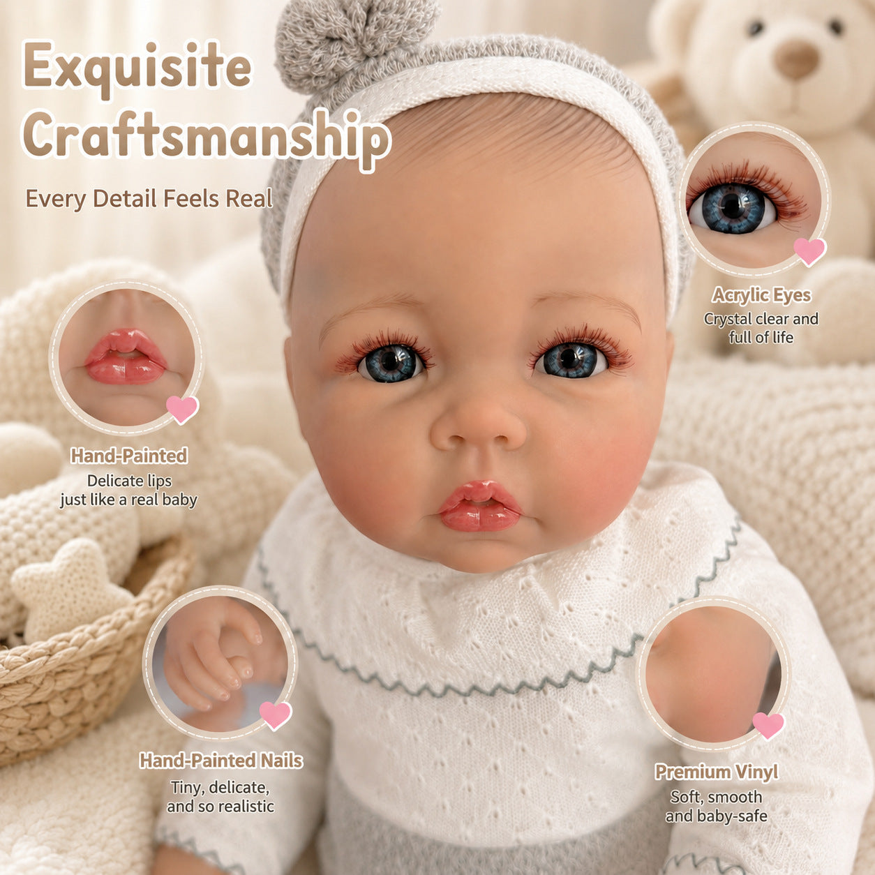 20 Inch with Full Soft Vinyl Body Doll, Thoughtful Gift Selection for Birthday Milestones and Seasonal Holidays