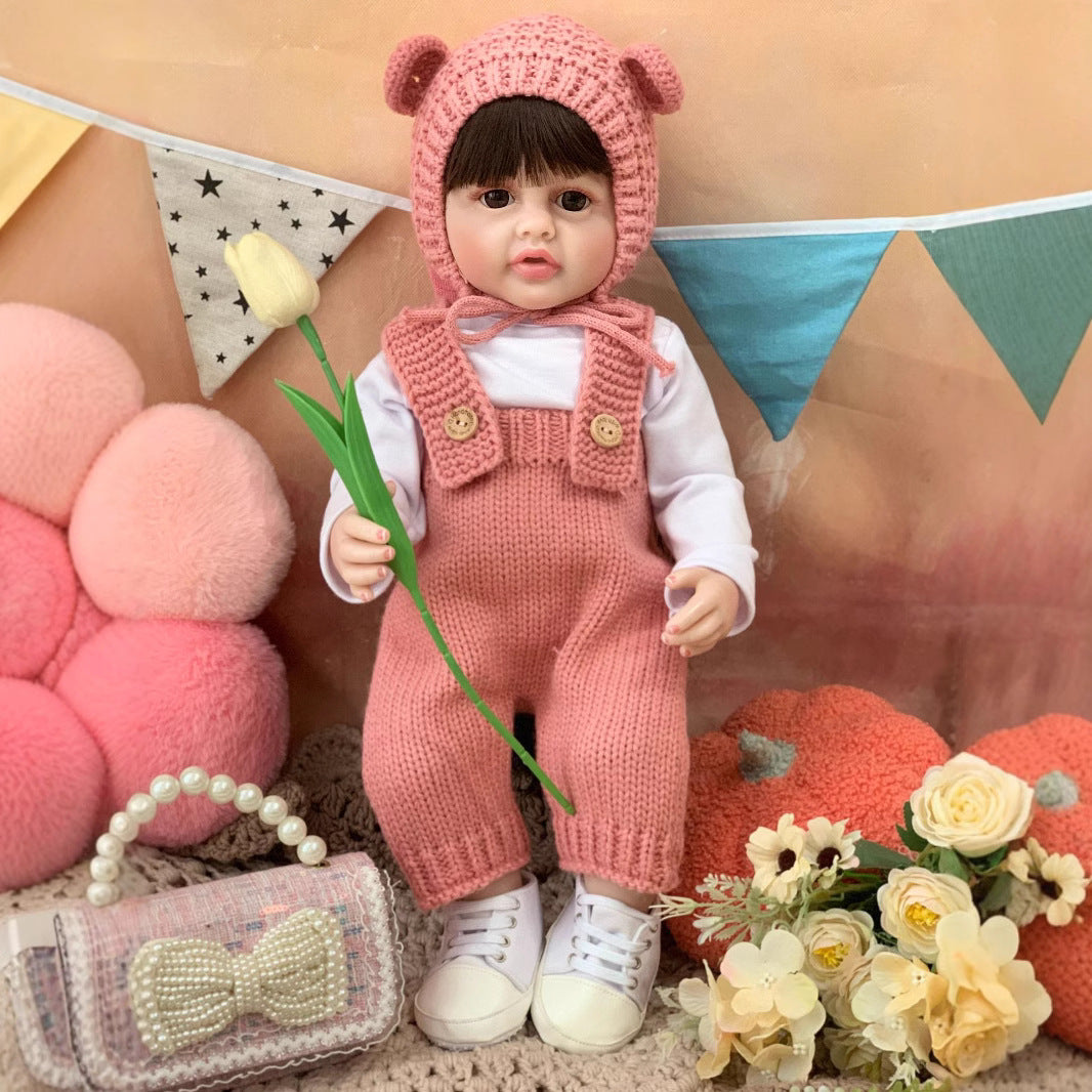 22 Inch with Full Vinyl Sound‑Sensor Reborn Doll, Interactive Companion Toy for Kids & Adults, Gift Choice for Birthdays & Holidays
