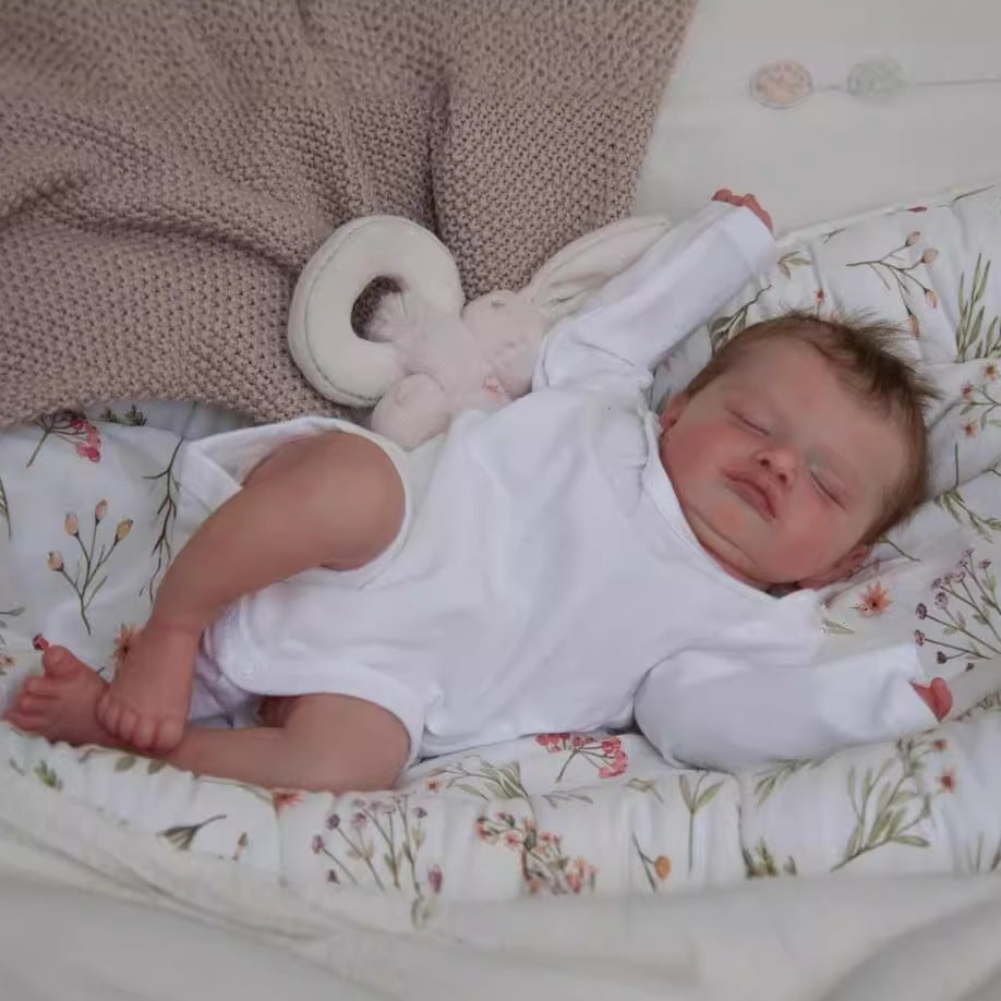 19inch Reborn Dolls with Cloth Body Touch Soft Newborn Baby Dolls Toys for Girls Reborn Dolls