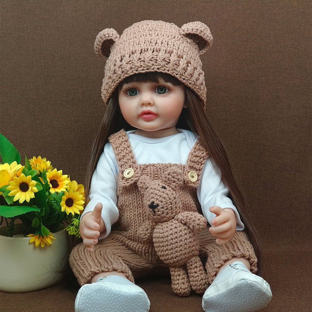 22 Inch with Full Vinyl Sound‑Sensor Reborn Doll, Engaging Companion Play Toy, Perfect Present for Kids & Adult Collectors on Special Days