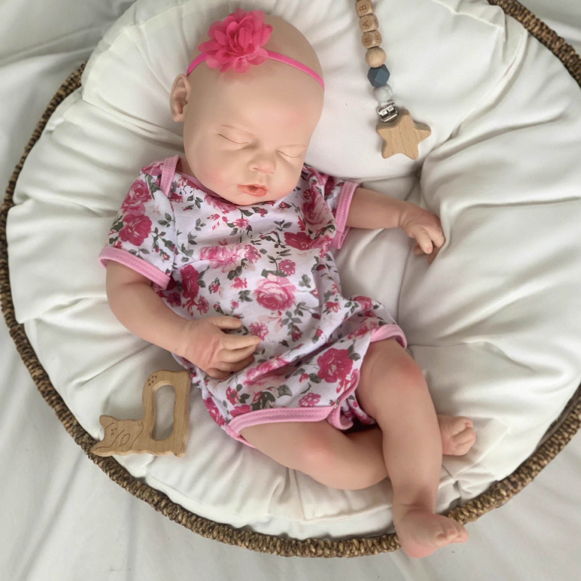 [Drink and Wet System] 20 inch with Full Solid Silicone Body simulation Reborn Doll with drinking and peeing functions Gift for Girls & Adult Doll Collectors