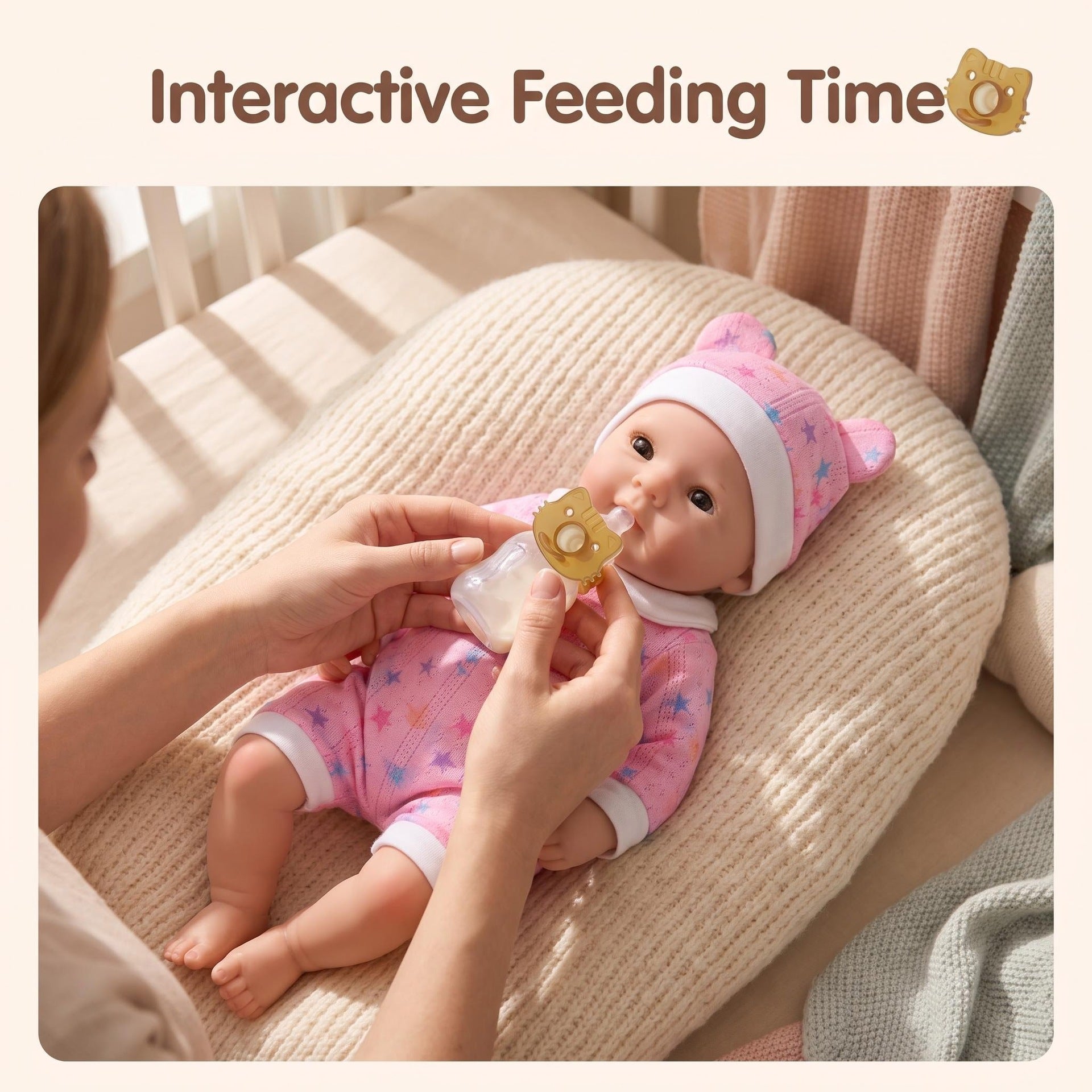 12 Inch Full Silicone Lifelike Baby Doll, Fun Interactive Play Experience, Ideal Keepsake for Kids and Adult Doll Collectors
