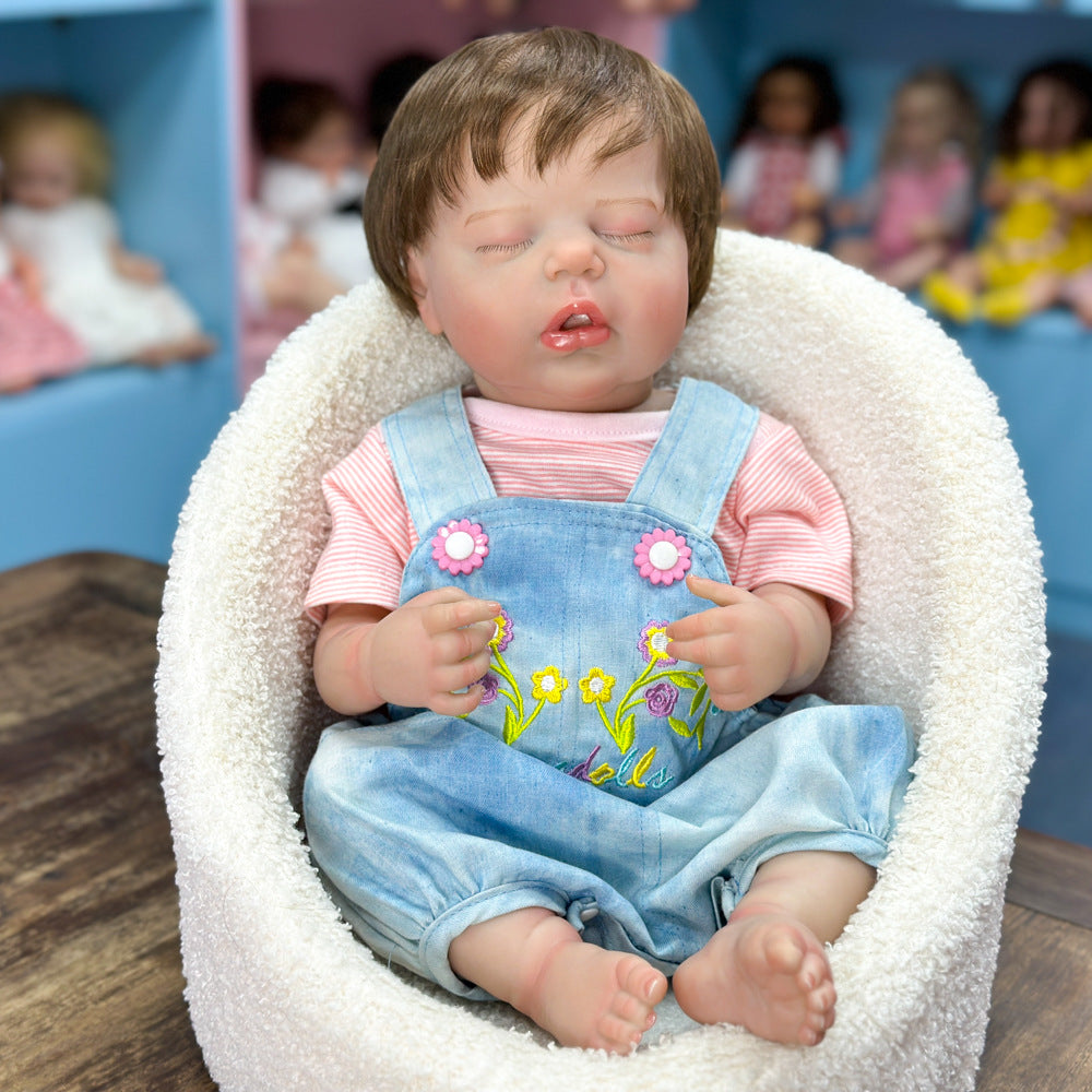 Pick a Special Birthday Gift: 20 Inch Full Vinyl Sleeping Doll, Authentic-Looking Infant Companion Toy