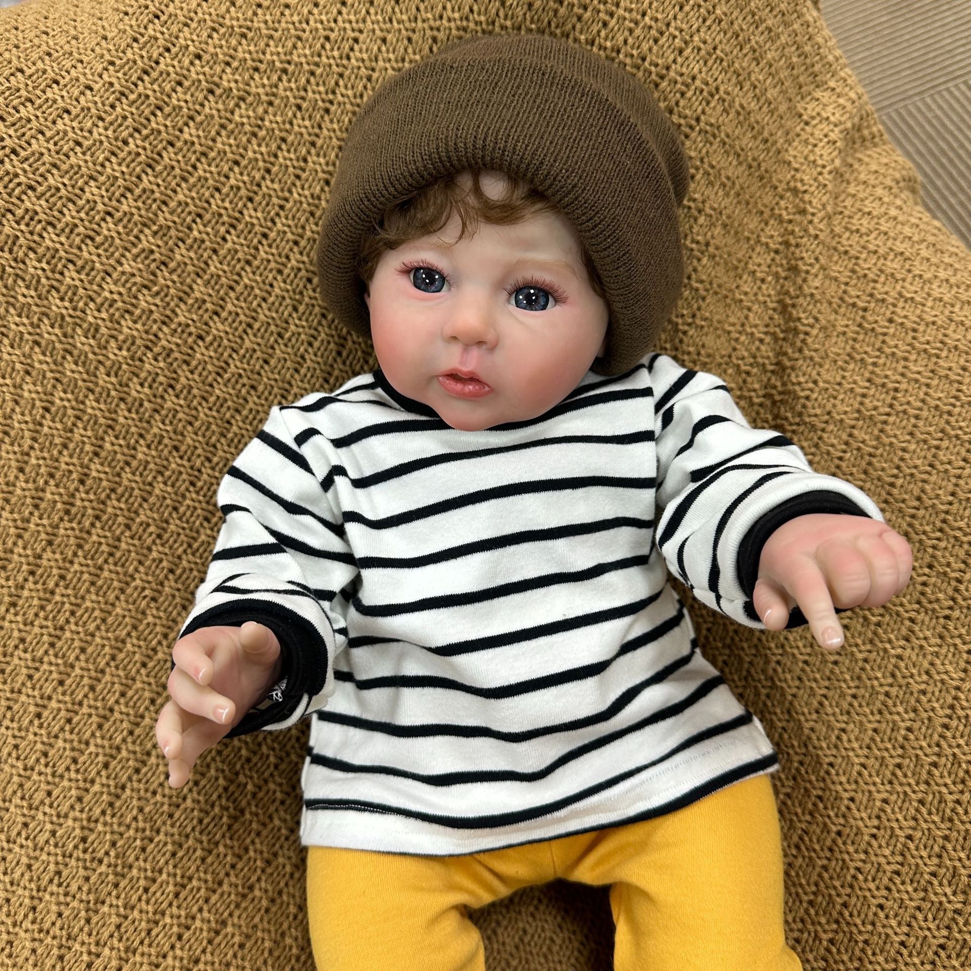20inch with Cloth Body Touch Soft Newborn Baby Dolls Toys for Girls Reborn Dolls
