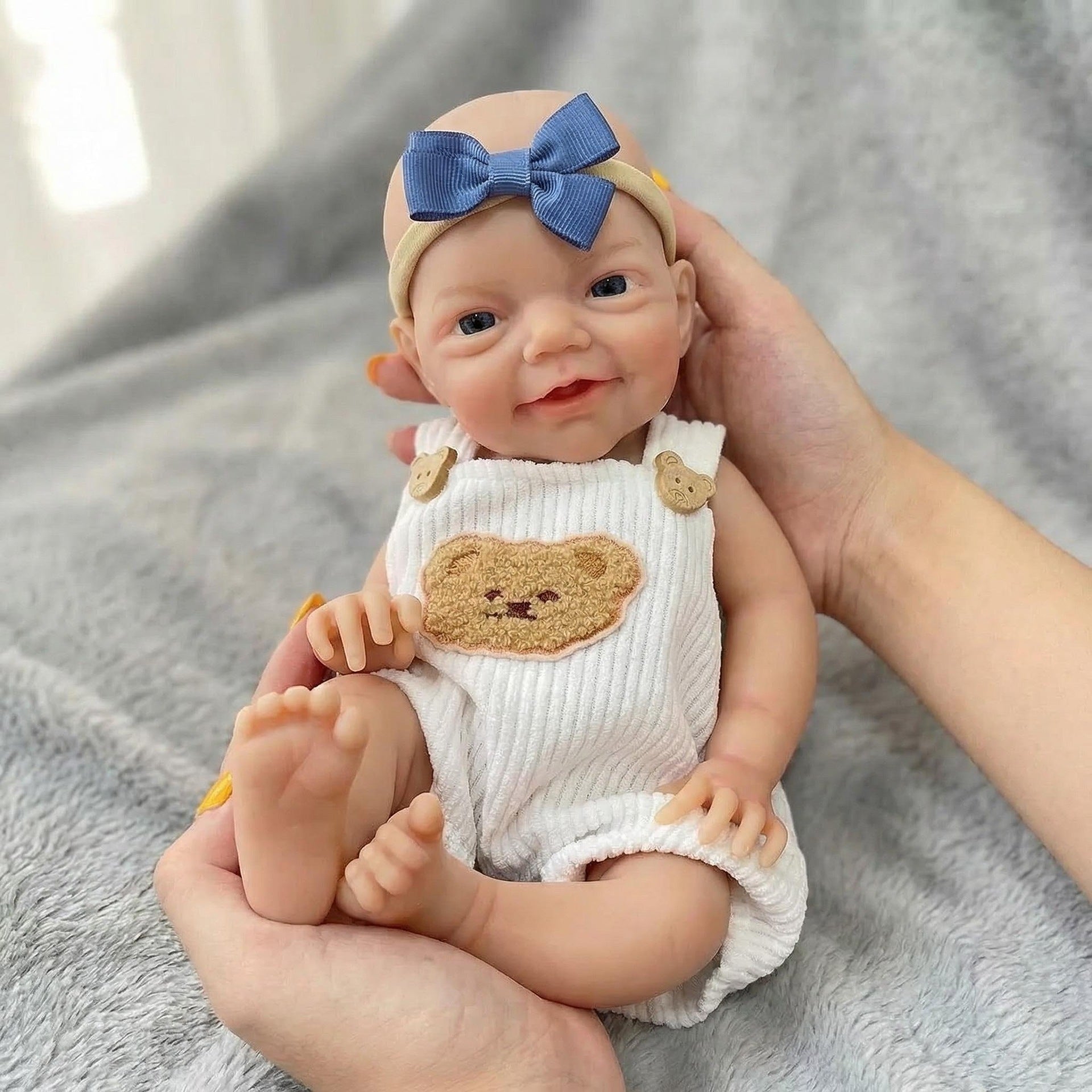 12 inch yellow teddy bear Charlie solid silicone reborn doll