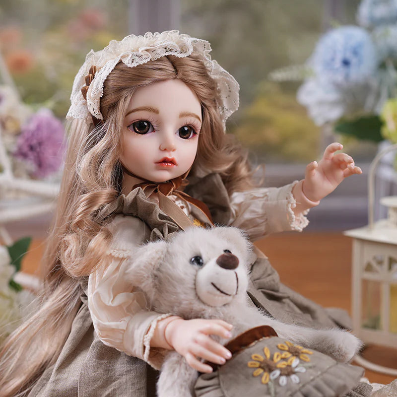 PASTORAL COUNTRY‑STYLE BALL‑JOINTED DOLL (BJD) 18‑INCH/45CM COLLECTIBLE
