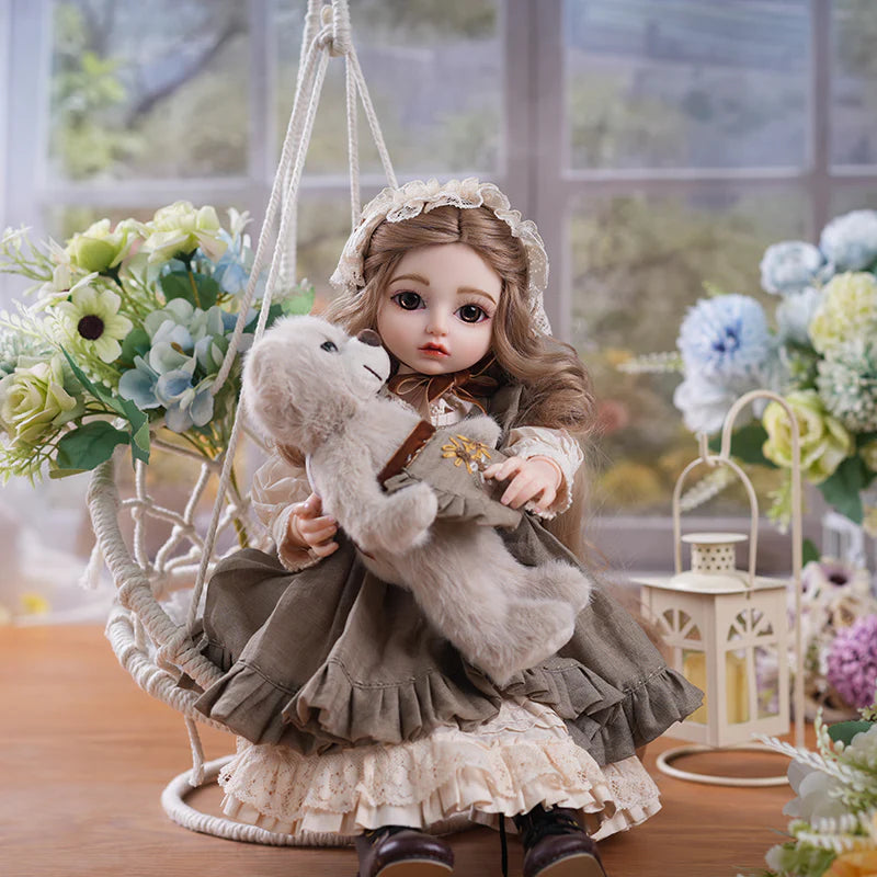 PASTORAL COUNTRY‑STYLE BALL‑JOINTED DOLL (BJD) 18‑INCH/45CM COLLECTIBLE