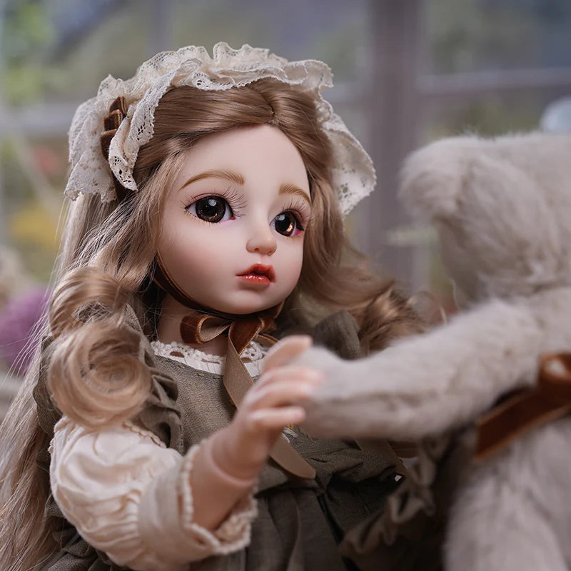 PASTORAL COUNTRY‑STYLE BALL‑JOINTED DOLL (BJD) 18‑INCH/45CM COLLECTIBLE