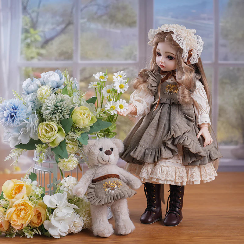 PASTORAL COUNTRY‑STYLE BALL‑JOINTED DOLL (BJD) 18‑INCH/45CM COLLECTIBLE