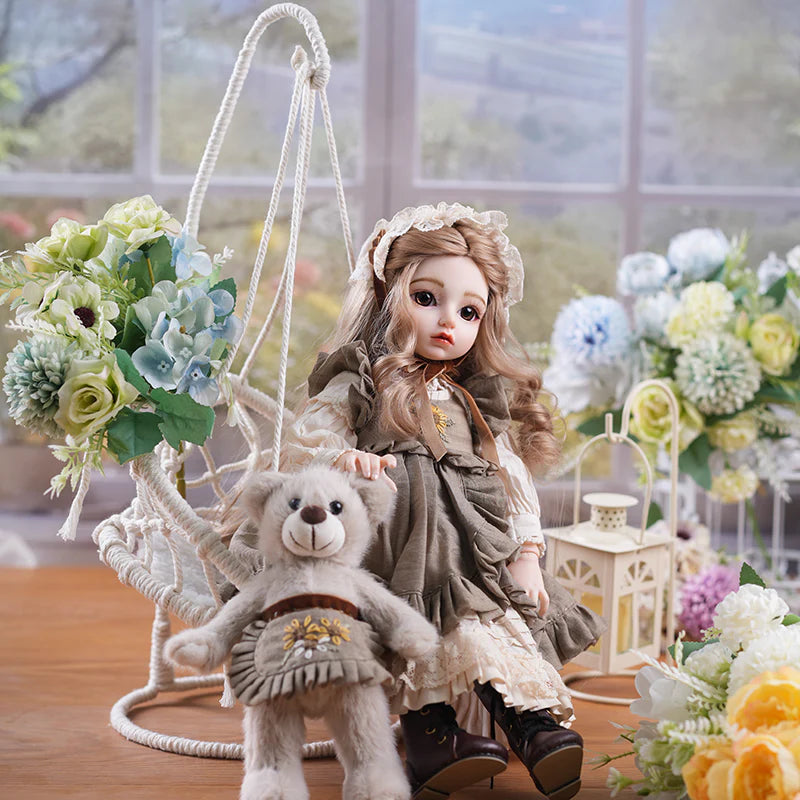 PASTORAL COUNTRY‑STYLE BALL‑JOINTED DOLL (BJD) 18‑INCH/45CM COLLECTIBLE