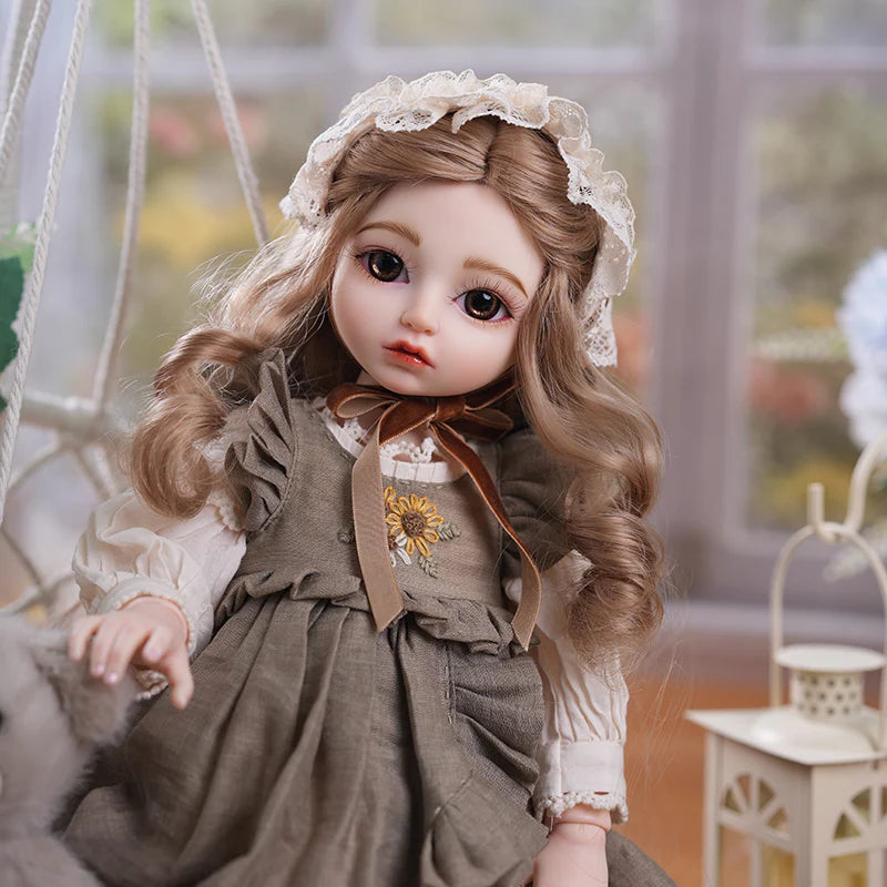 PASTORAL COUNTRY‑STYLE BALL‑JOINTED DOLL (BJD) 18‑INCH/45CM COLLECTIBLE