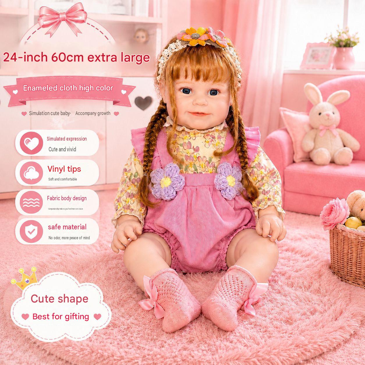Thoughtful 24 Inch with Cloth Body Doll, Ideal Gift Choice to Mark Birthdays and Holiday Festivities