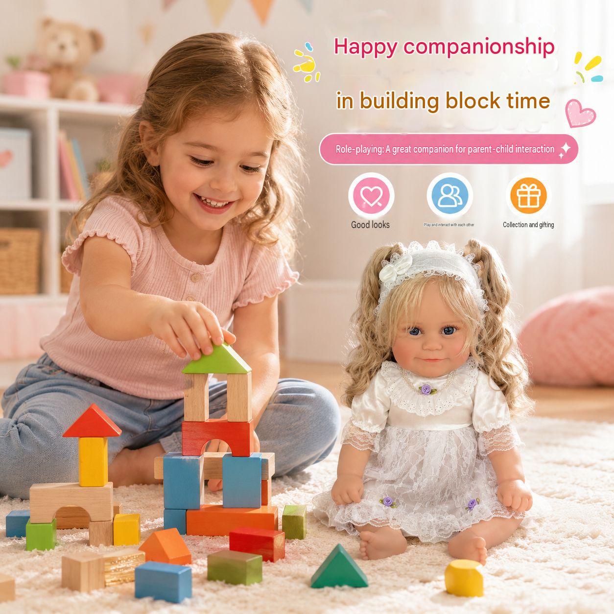 True‑to‑Life 20 Inch with Full Vinyl Body Doll, Great Interactive Present for Birthday Milestones and Holiday Seasons