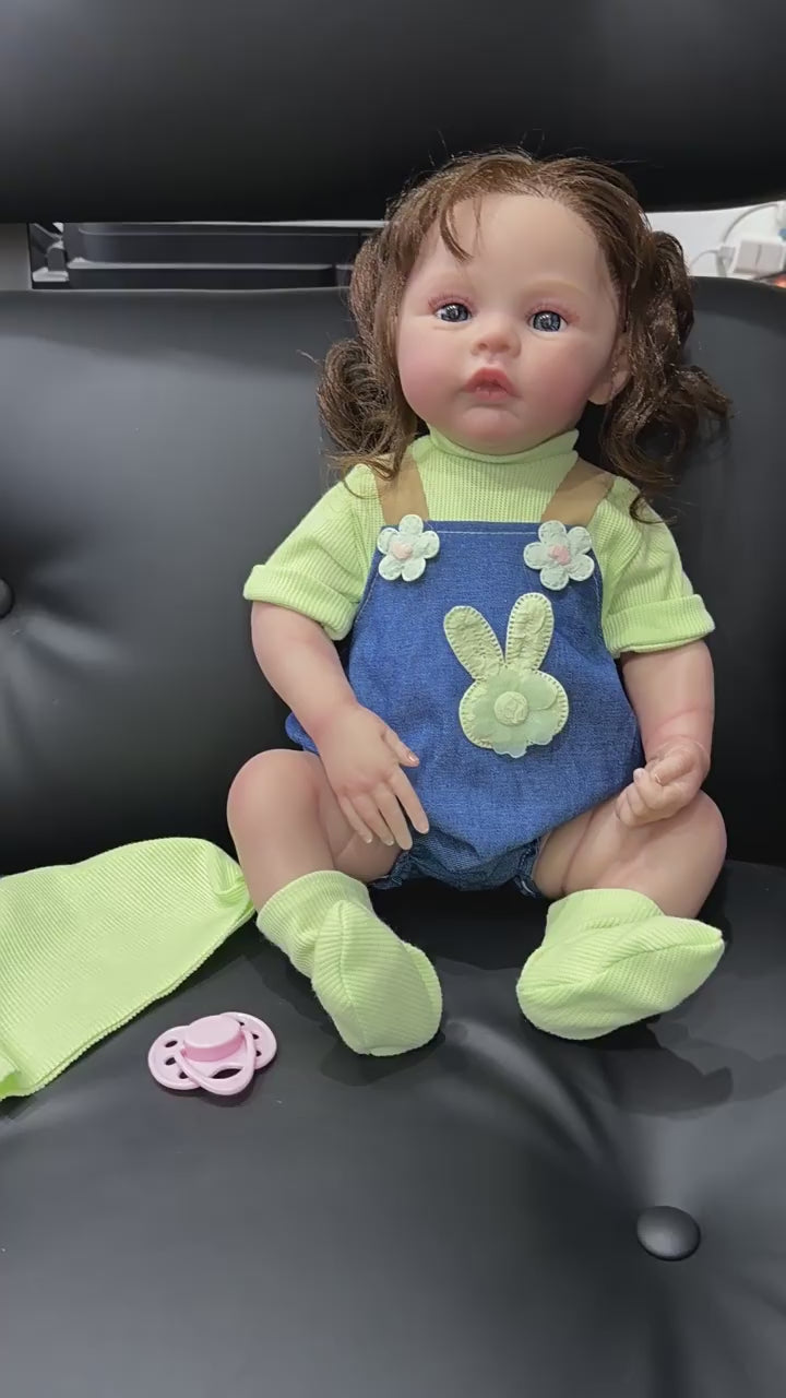 True‑to‑Life 18 Inch with Full Vinyl Body Reborn Doll, Versatile Play Companion for Children and Adult Lovers for Festive Moments
