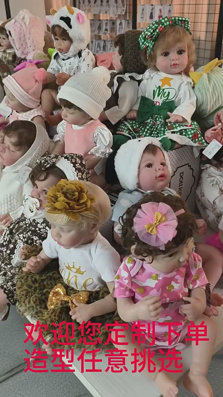 19 Inch Lifelike Sleeping Reborn Baby Dolls Girl