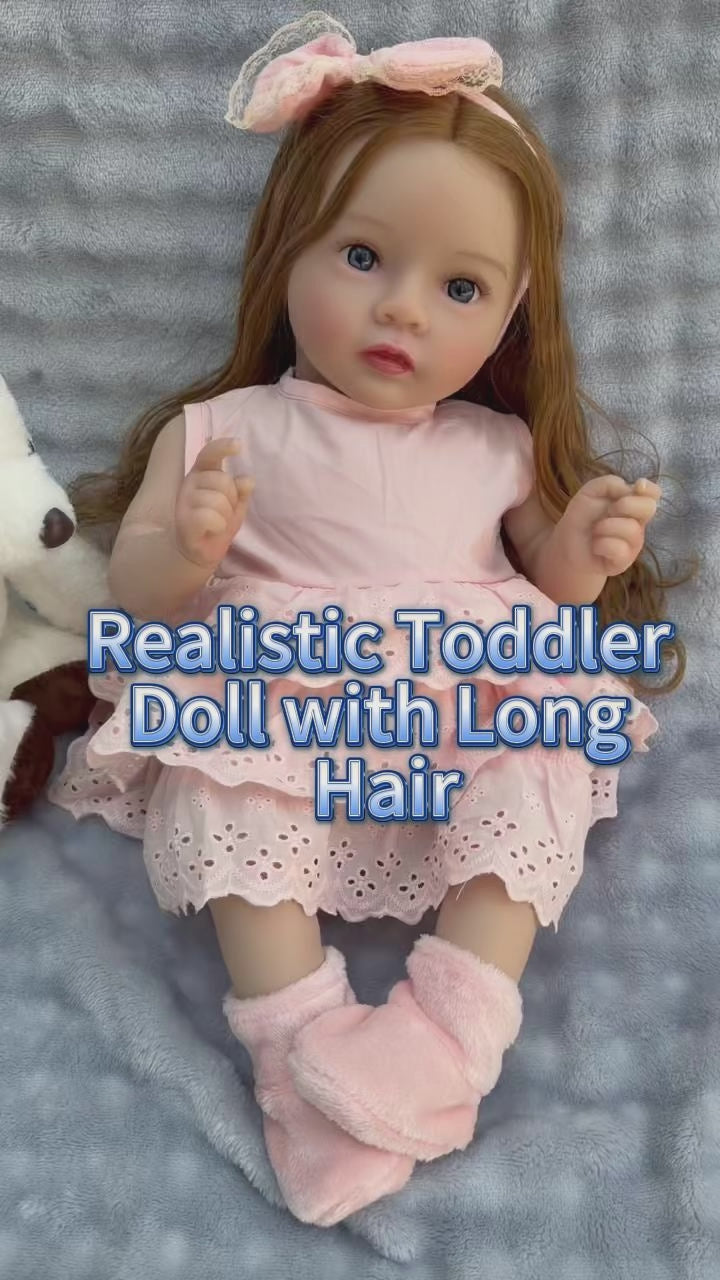Soft Snuggle Companion 21 Inch with Cloth Body Reborn Doll, Wonderful Gift for Birthdays & Holiday Leisure Time
