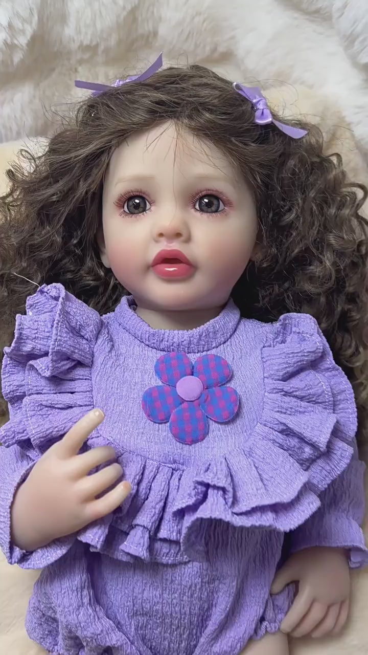 Lifelike 22 Inch with Full Vinyl Doll, Go‑to Gift for Birthdays, Holiday Events, For Kids and Adult Lovers