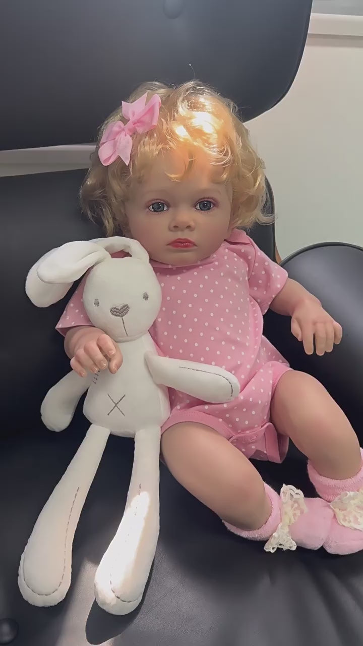 24 inch with Cloth Body reborn doll hot selling simulation baby gifts for kids