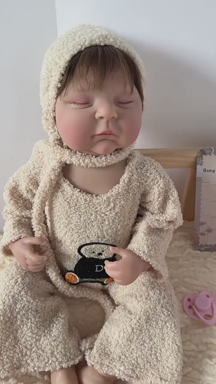18 inch Reborn Doll simulation doll full vinyl children's companion doll