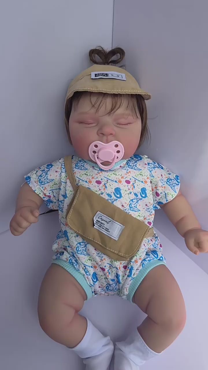 18 Inch With Cloth Body Reborn‑Style Doll, Versatile Keepsake for Kids & Adult Doll Collectors