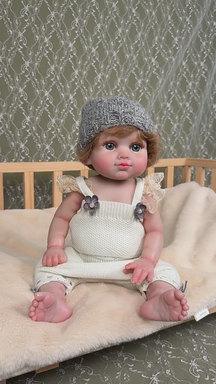 20-Inch Realistic Reborn Baby Doll - 50cm Full Body Soft Vinyl Newborn with Artisan Hand-Painting & Rooted Hair