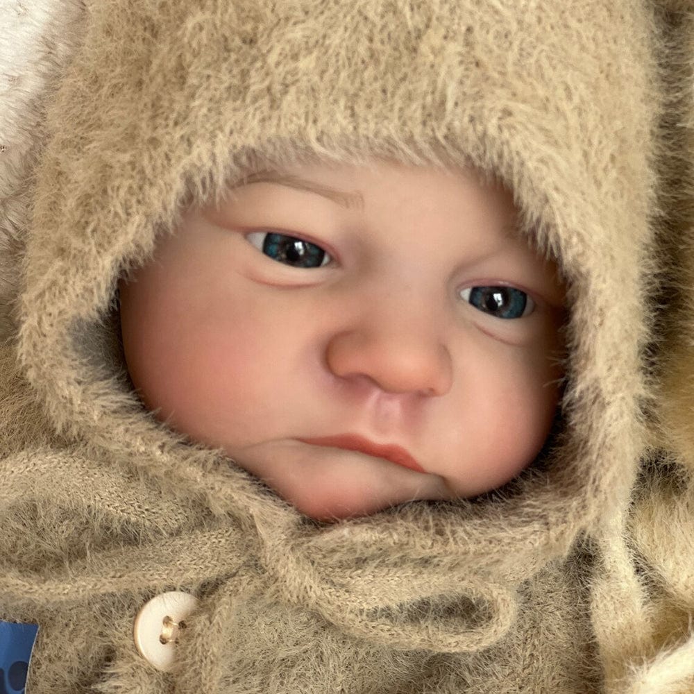 18-Inch/45cm Reborn Twin Dolls - Full Body Vinyl Waterproof Boy & Girl Set