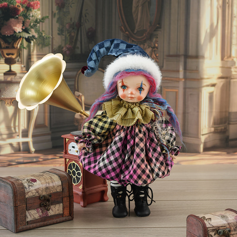 Clown Doll Christmas Present 14-Inch/35cm Hand-painted Porcelain Dolls Collectible